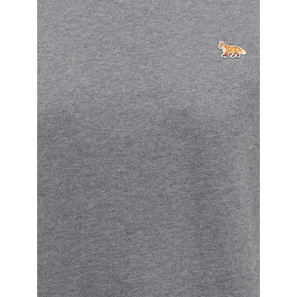 Maison Kitsuné Gray Cotton Sweatshirt - Effortless Luxe Comfort