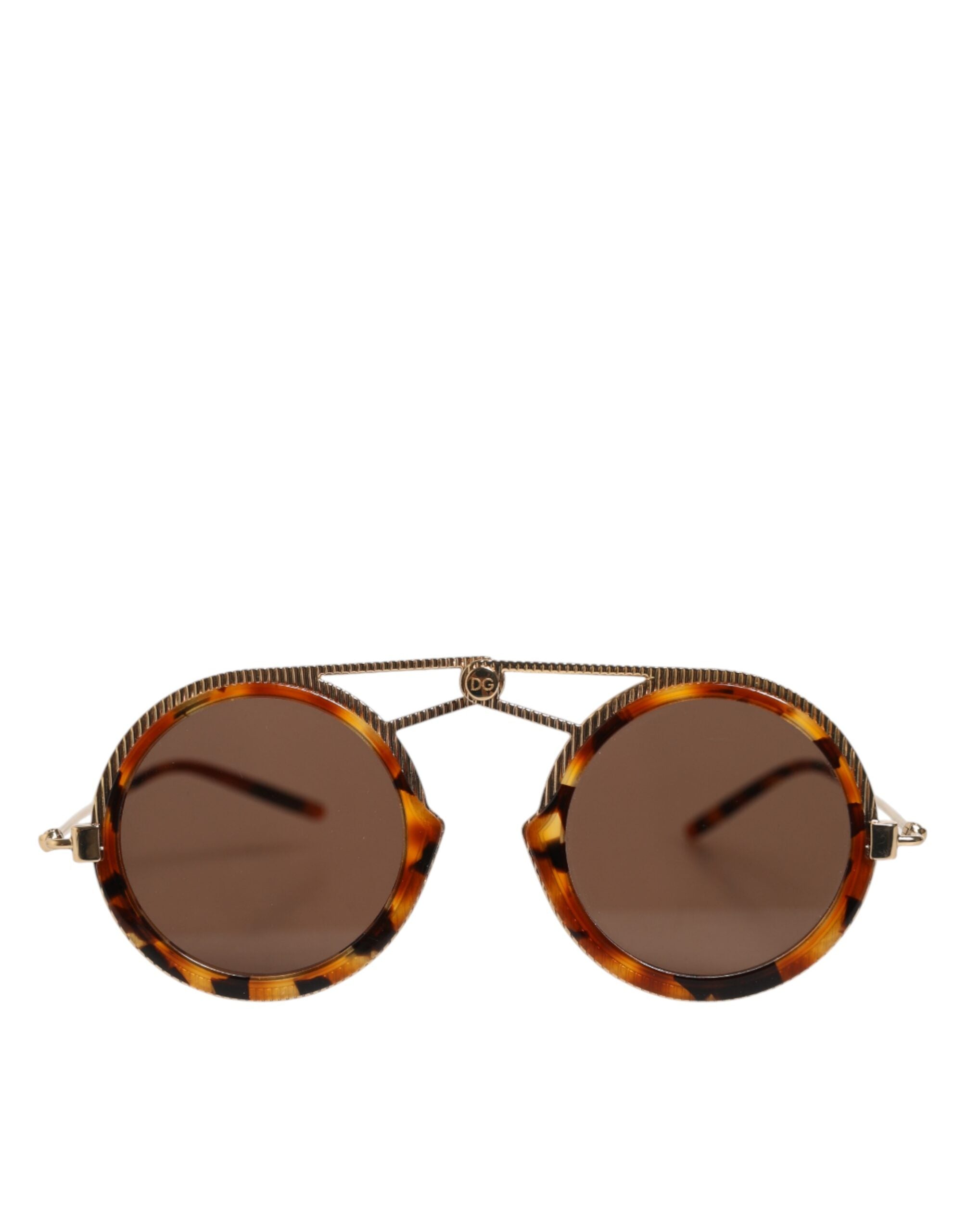 Indulge in the exquisite Dolce & Gabbana Gold Havana Frame DG Fatto A Mano Sunglasses, where Italian craftsmanship meets luxurious elegance for the discerning individual.