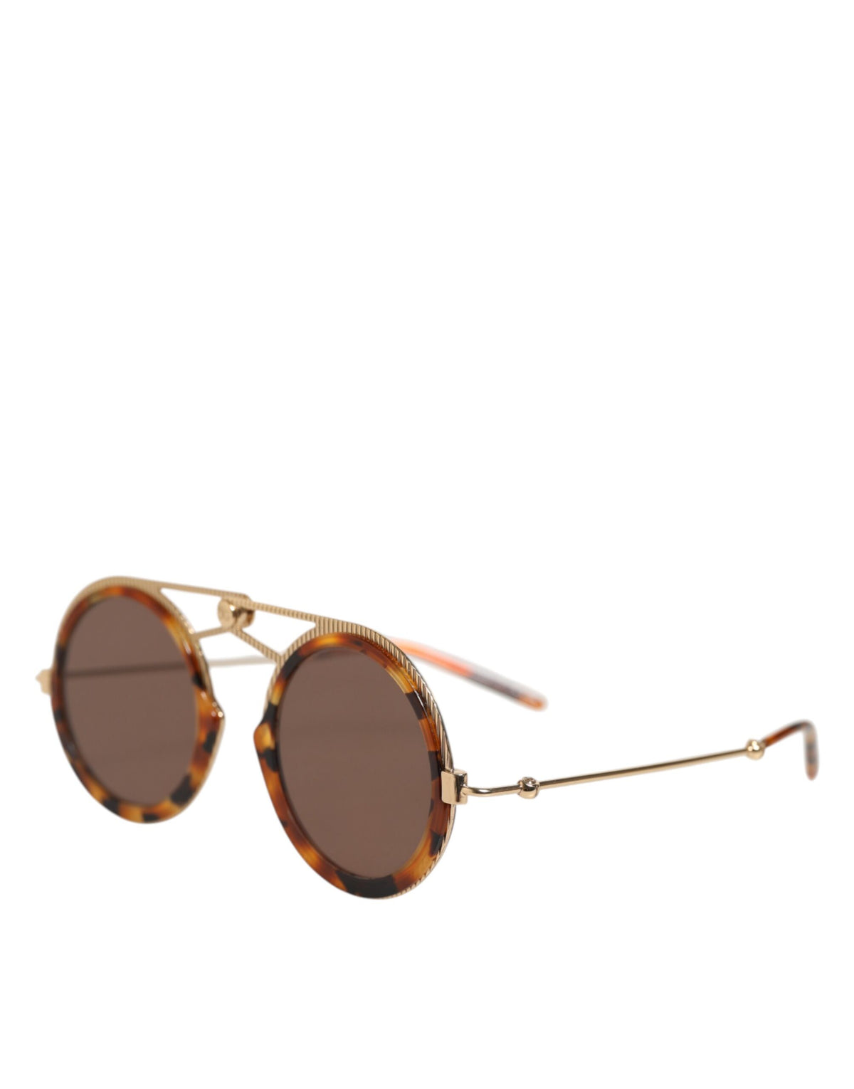 Indulge in the exquisite Dolce & Gabbana Gold Havana Frame DG Fatto A Mano Sunglasses, a masterpiece of Italian craftsmanship that elevates your style with luxurious elegance and timeless allure.