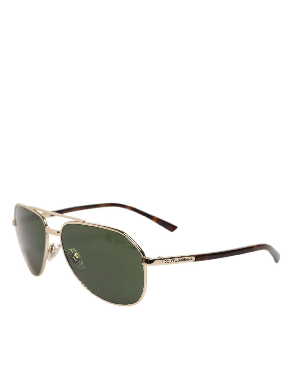 Elevate your style with Dolce & Gabbana DG2125 Silver Frame Aviator Sunglasses, where exquisite Italian craftsmanship meets timeless luxury for the discerning connoisseur.