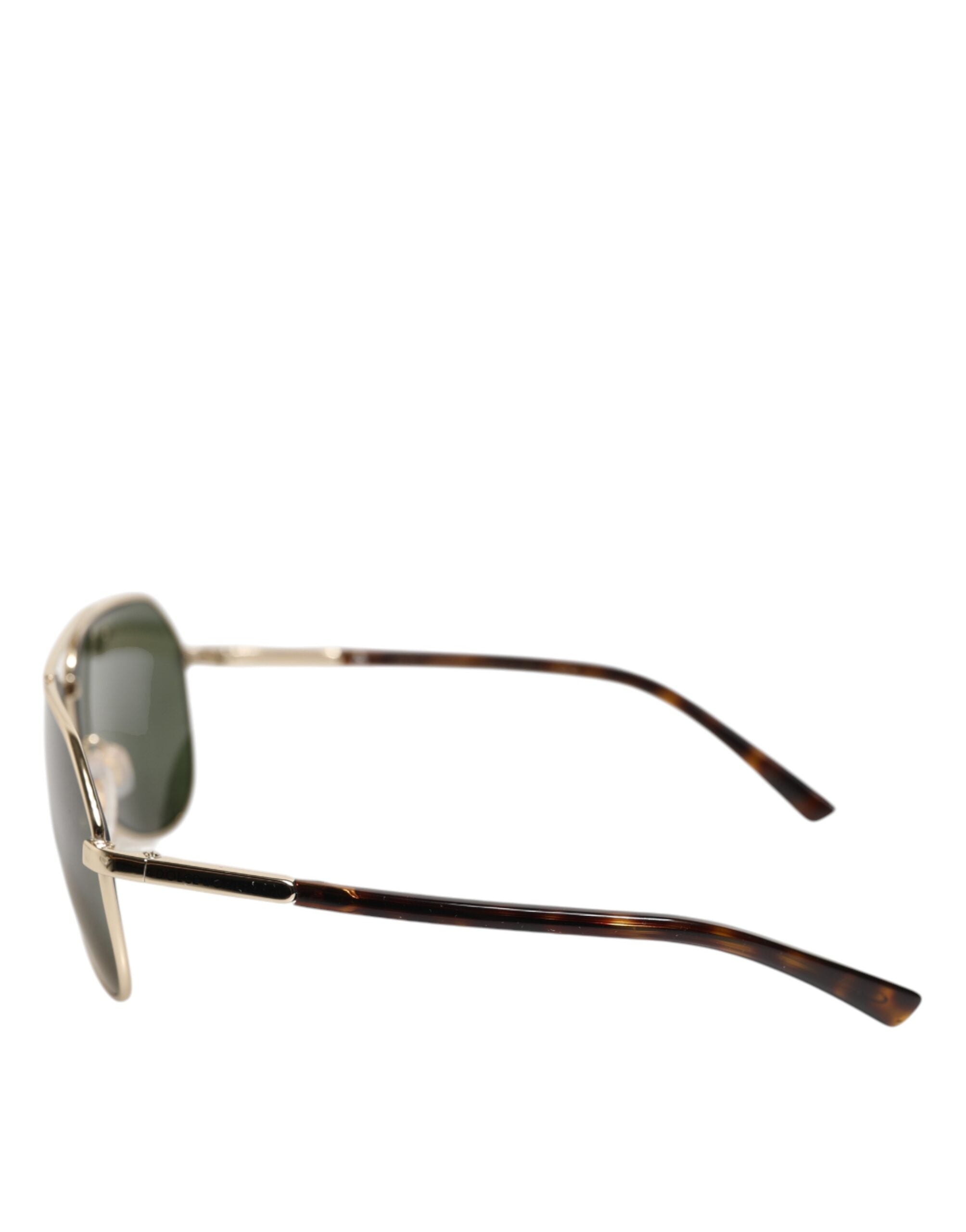 Elevate your style with Dolce & Gabbana DG2125 Silver Frame Aviator Sunglasses, where exquisite Italian craftsmanship meets timeless luxury for the discerning individual.
