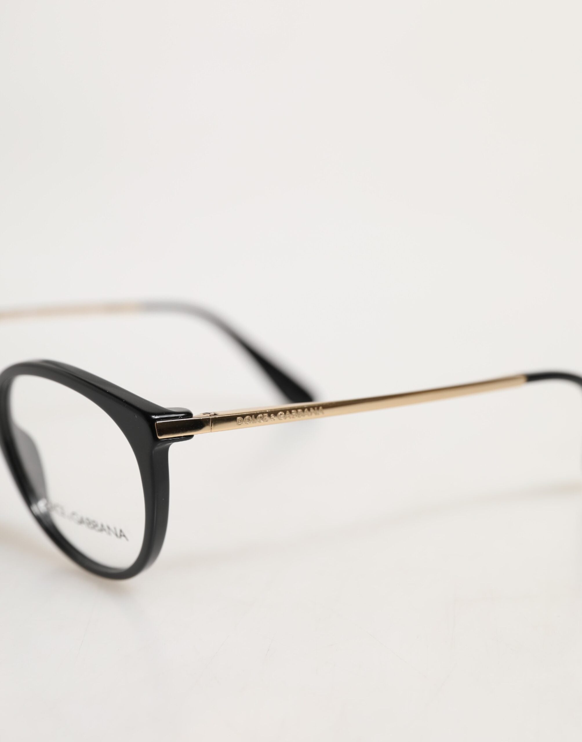 Dolce & Gabbana Black Acetate Cat Eye Frame Eyeglass Reading Glass