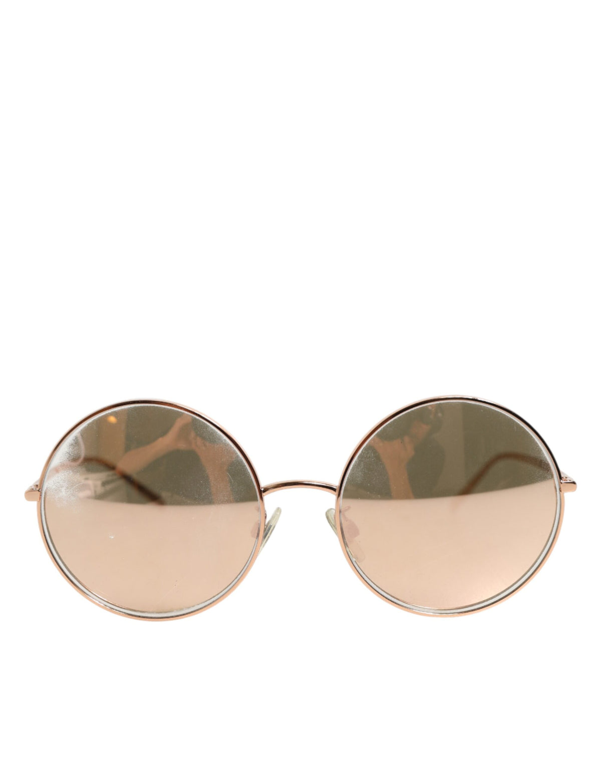 Indulge in the exquisite Dolce & Gabbana DG2215K Gold Metal Round Shades, where Italian craftsmanship meets timeless elegance, elevating your style with luxurious allure.