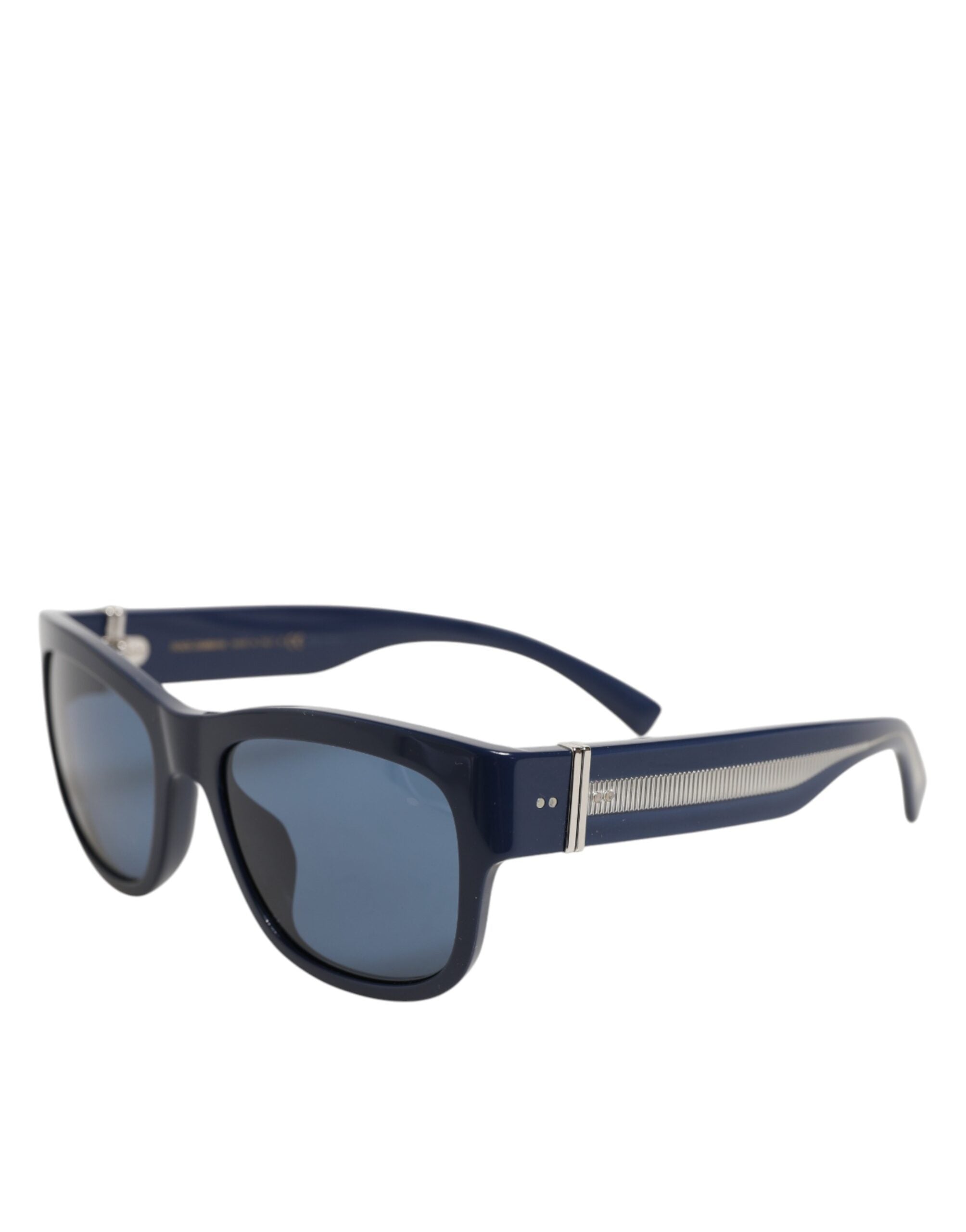 Experience the allure of Dolce & Gabbana's Blue Acetate Frame Polarized Sunglasses, where exquisite craftsmanship meets timeless elegance, perfect for the discerning individual.