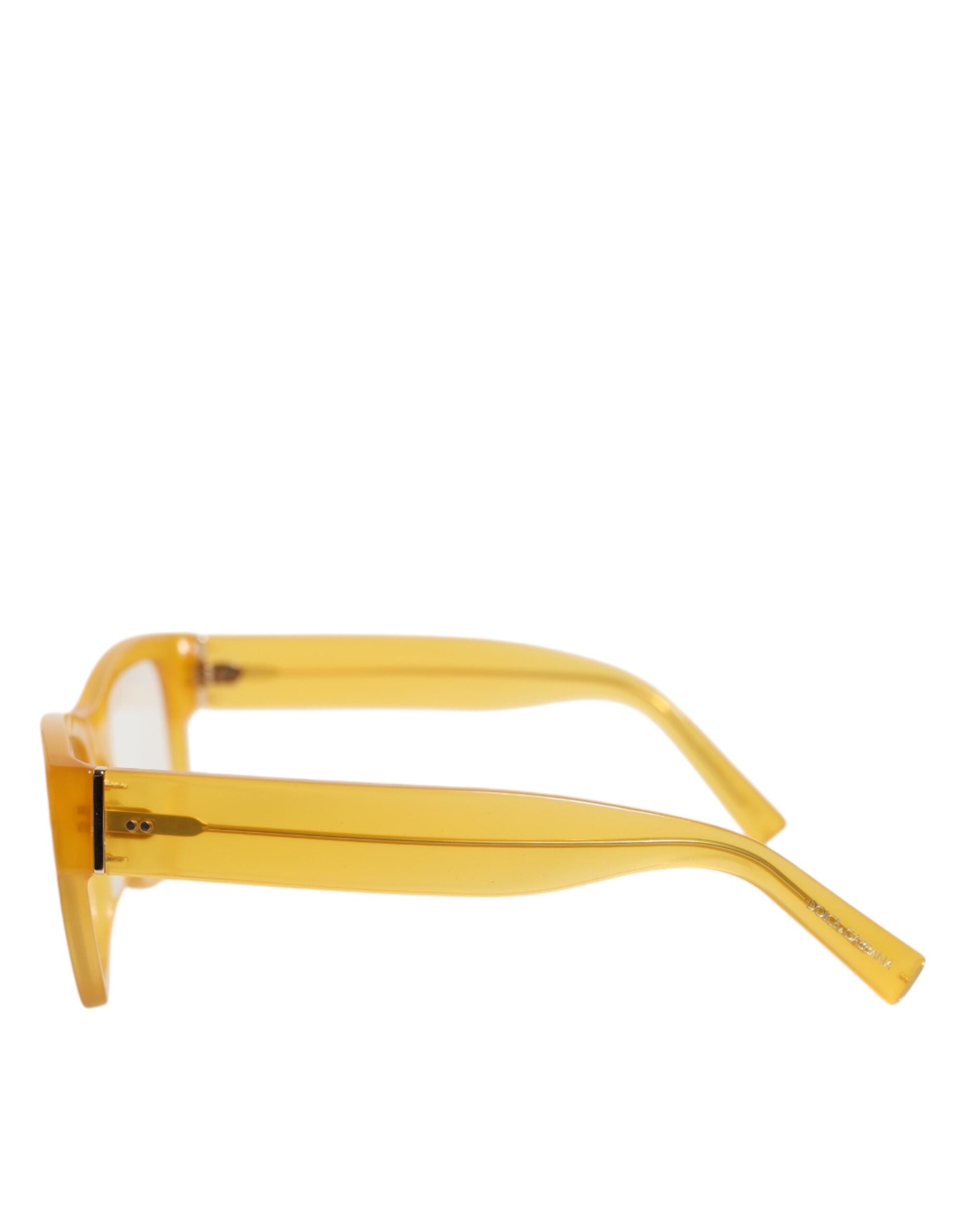 Dolce & Gabbana DG4338F Yellow Acetate Eccentric Sartorial Sunglasses