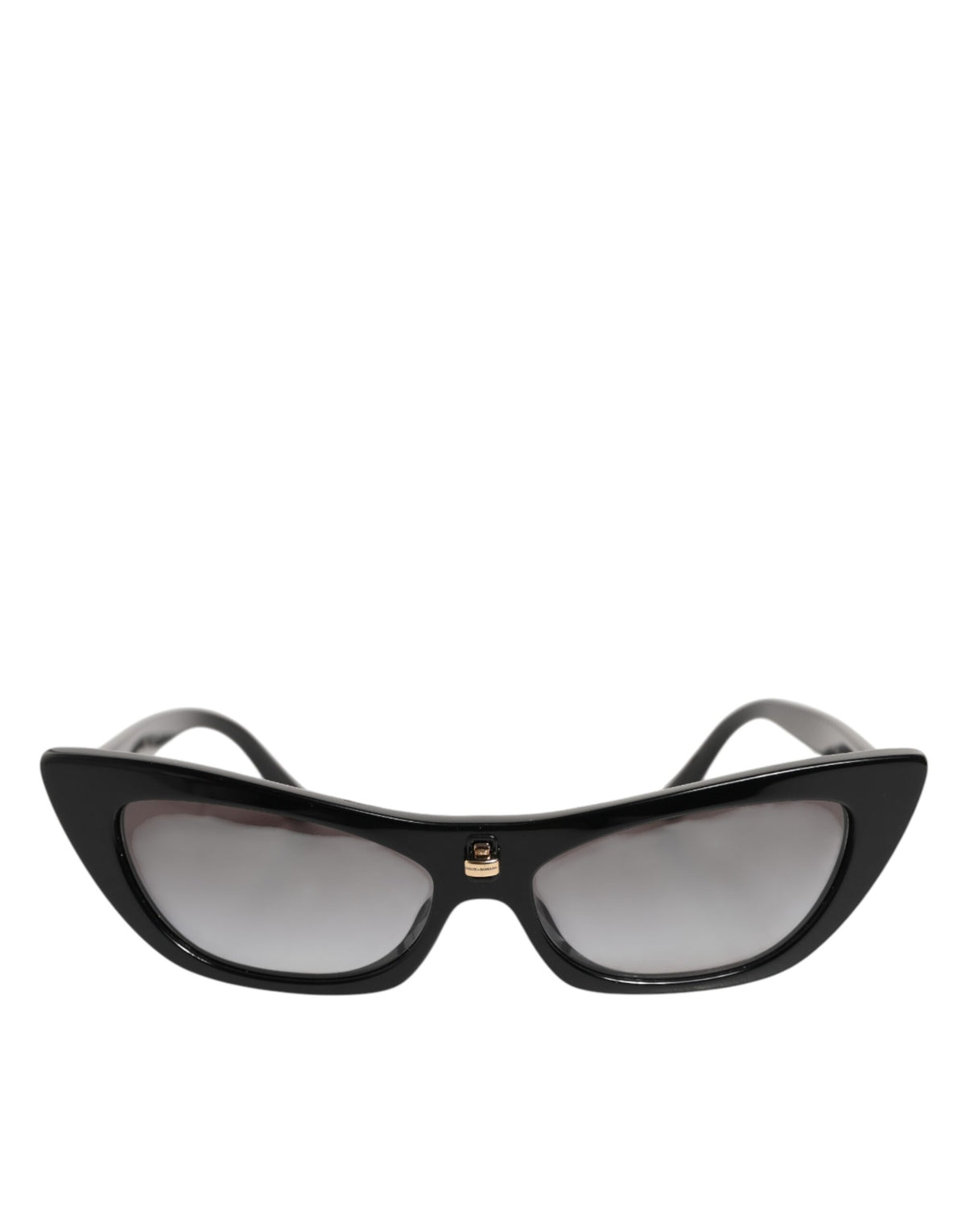 Indulge in the exquisite Dolce & Gabbana Black Re-Edition DNA Cat-Eye Frame Sunglasses, a symbol of artisanal elegance and luxury, crafted in Italy for the discerning.