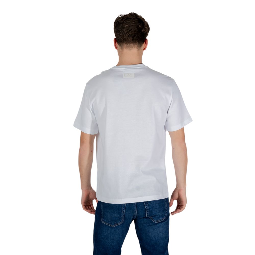 EA7 Emporio Armani White Cotton T-Shirt