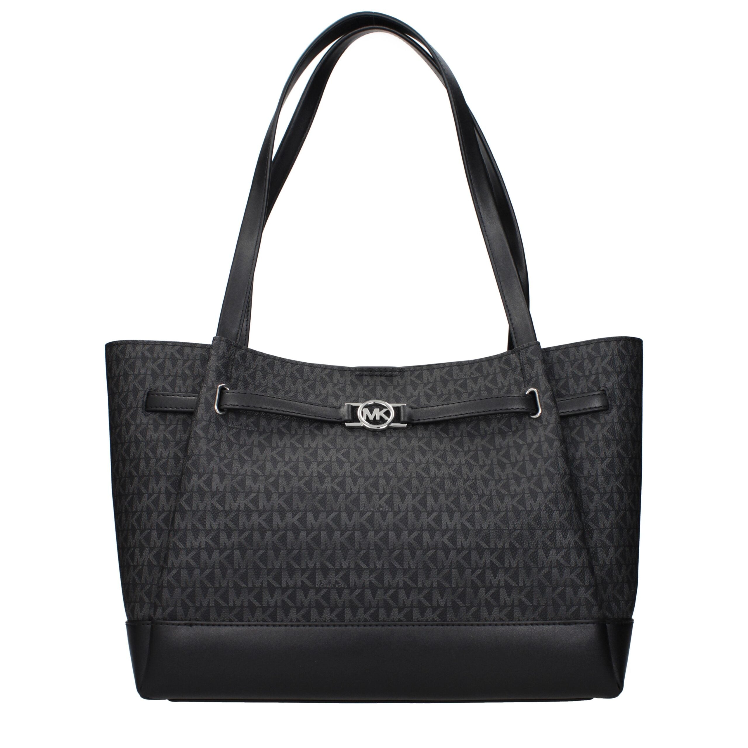 Discover the Michael Kors Black Fabric Shoulder Bag, a timeless luxury piece crafted for the modern connoisseur, embodying elegance and sophistication.