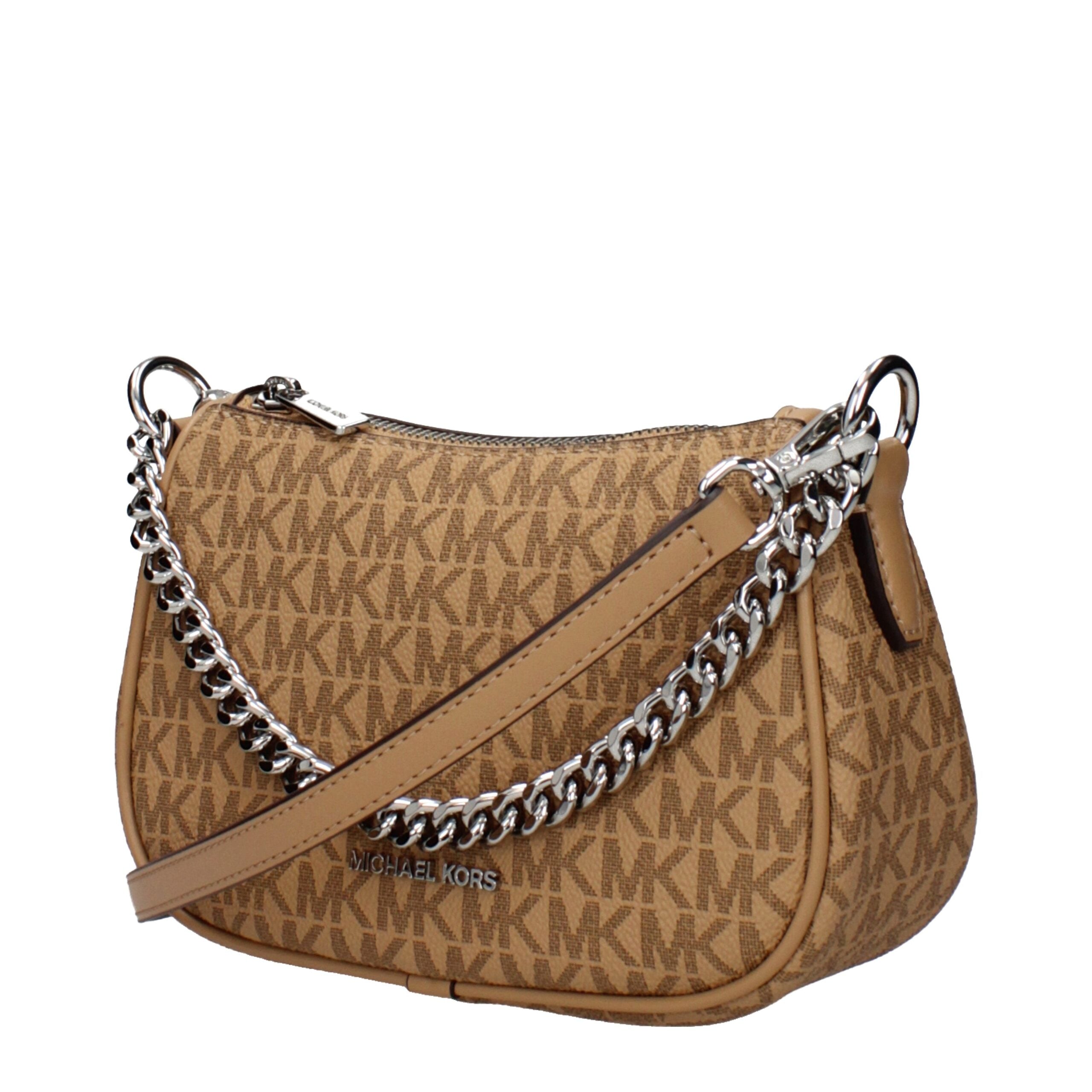Elevate your style with the Michael Kors Brown Fabric Handbag, a masterpiece of exquisite craftsmanship and timeless elegance, perfect for any sophisticated occasion.