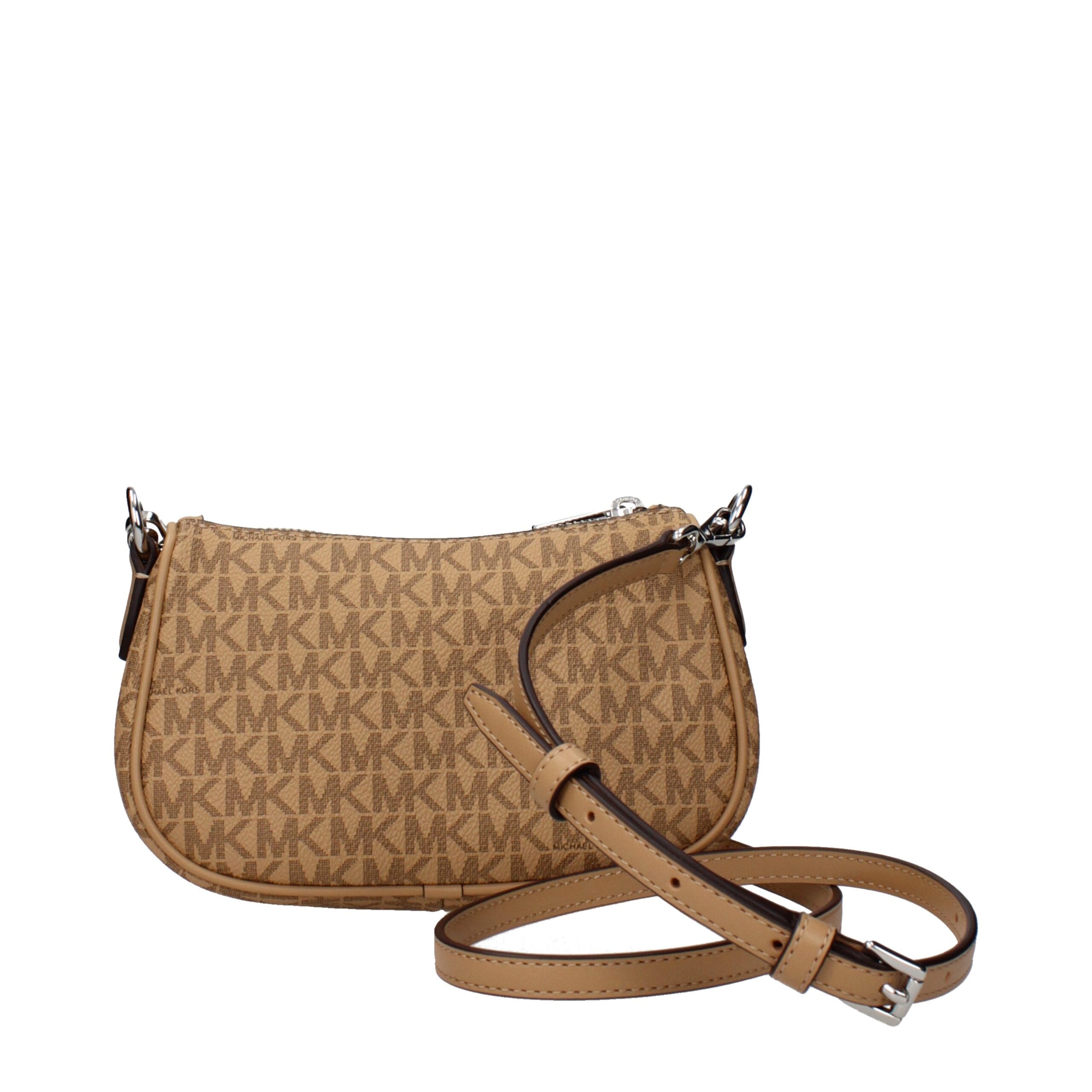 Elevate your style with the Michael Kors Brown Fabric Handbag, a masterpiece of exquisite craftsmanship and timeless elegance, designed for the discerning individual.