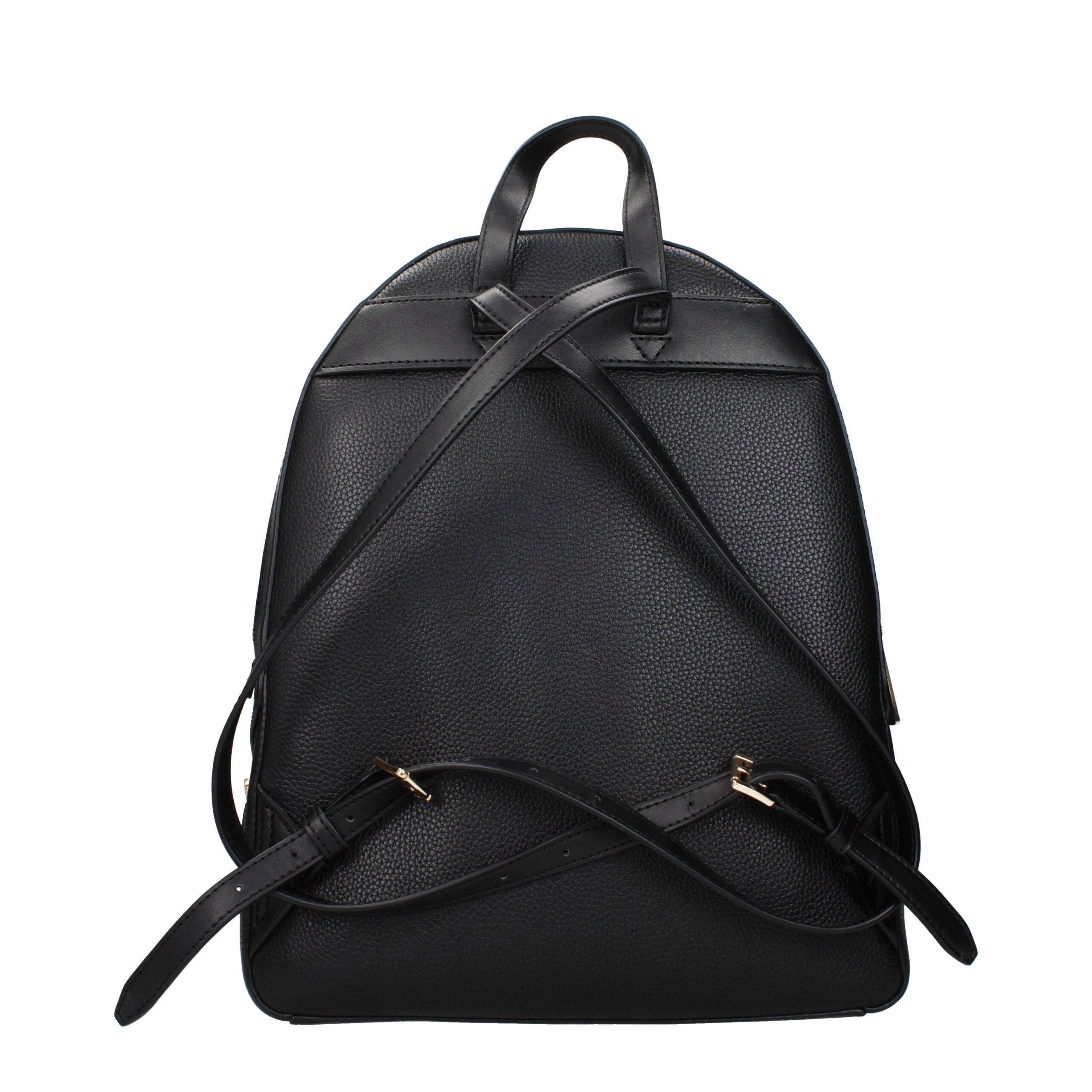 Elevate your style with the Michael Kors Black Leather Backpack, a luxurious blend of exquisite craftsmanship and timeless elegance, perfect for any sophisticated journey.