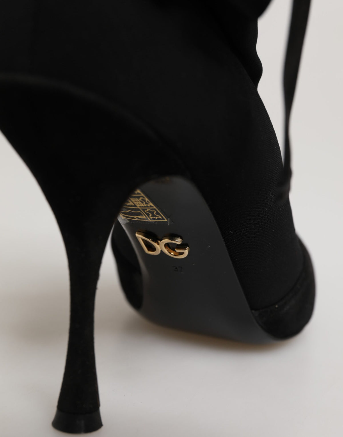 Elevate your style with Dolce & Gabbana's Black Stiletto Heels Lace Up Boots, where exquisite craftsmanship meets luxurious materials for the confident individual.