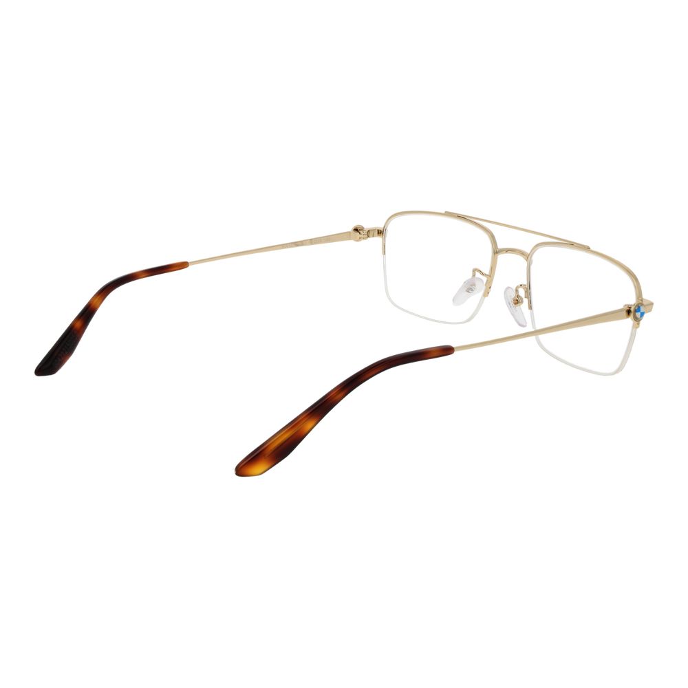 BMW Gold Metal Glasses - Artisanal Luxury Eyewear Elegance