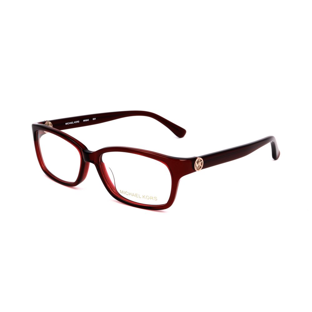 Elevate your style with the Michael Kors Burgundy Plastic Glasses, a masterpiece of exquisite craftsmanship and timeless elegance, perfect for any sophisticated occasion.