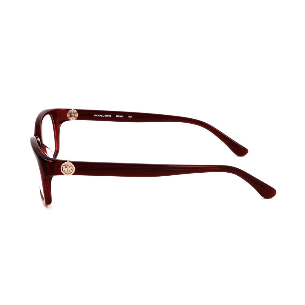 Indulge in the exquisite craftsmanship of Michael Kors Burgundy Plastic Glasses, where timeless elegance meets contemporary allure, elevating your style effortlessly.