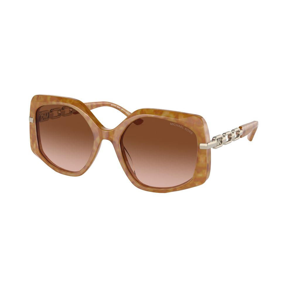 Indulge in the exquisite Michael Kors Brown Acetate Sunglasses, where timeless elegance meets superior UV protection, elevating your style with luxurious allure.