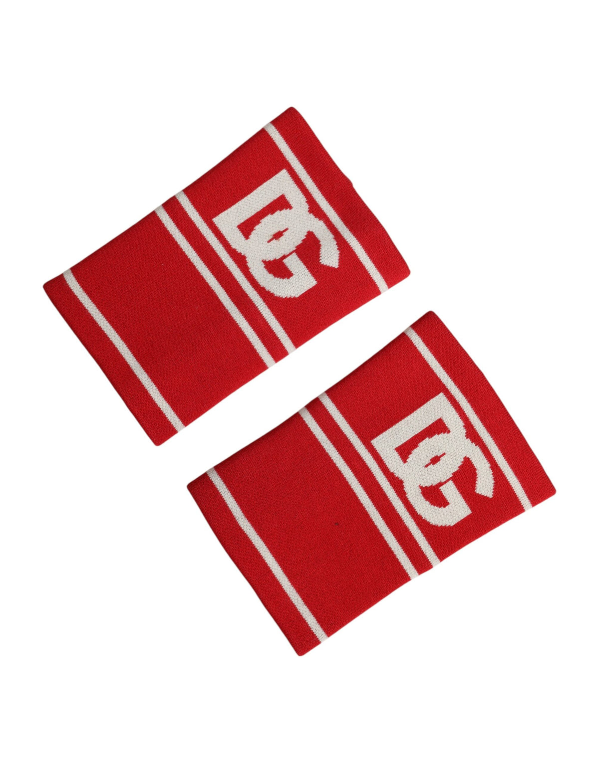 Elevate your style with the Dolce & Gabbana Red White DG Logo Cotton Wristband, a testament to Italian craftsmanship and luxurious elegance, perfect for the discerning individual.