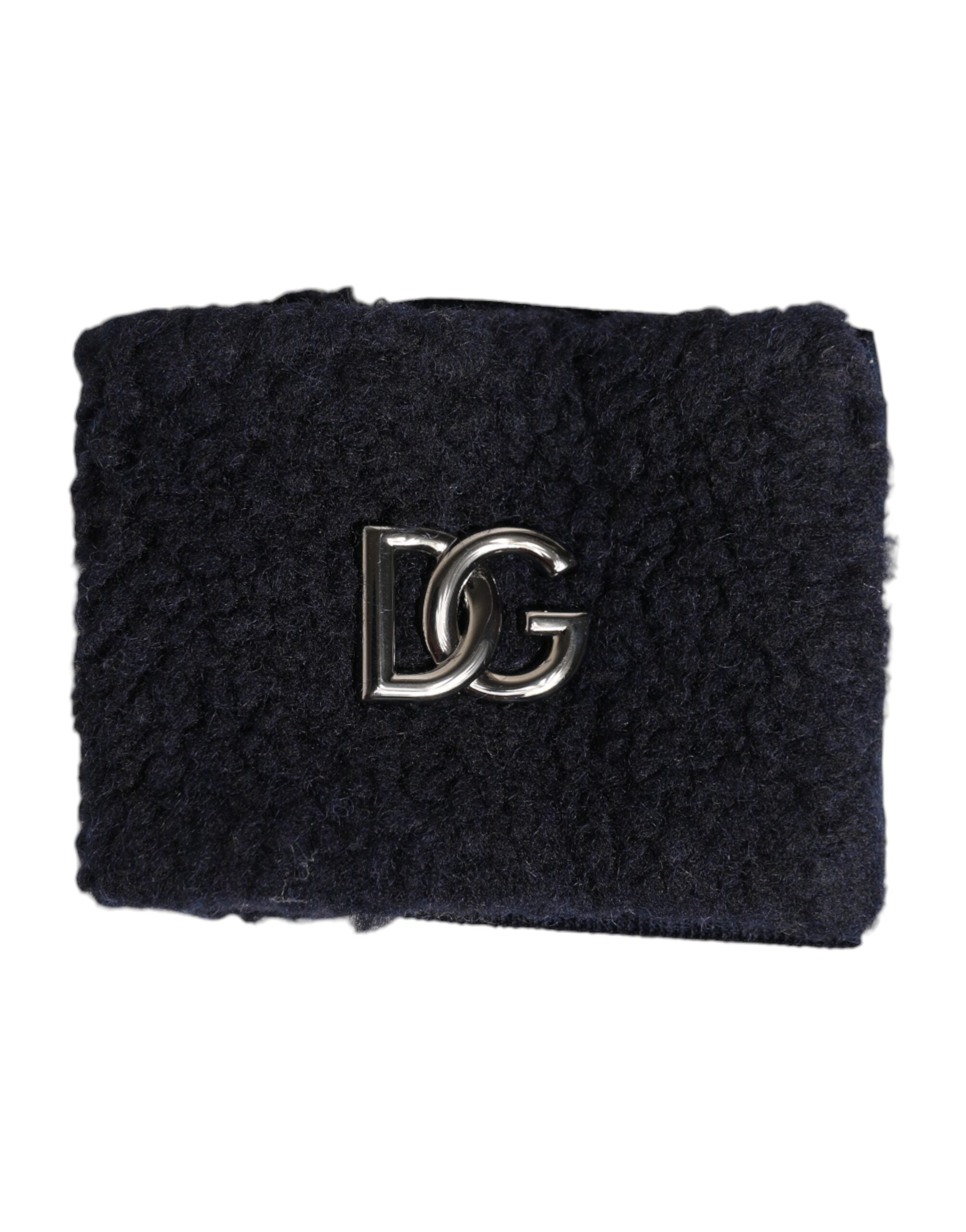 Elevate your style with the Dolce & Gabbana Black Polyester Logo Plaque Wristband, a symbol of Italian luxury and exquisite craftsmanship, perfect for the discerning individual.