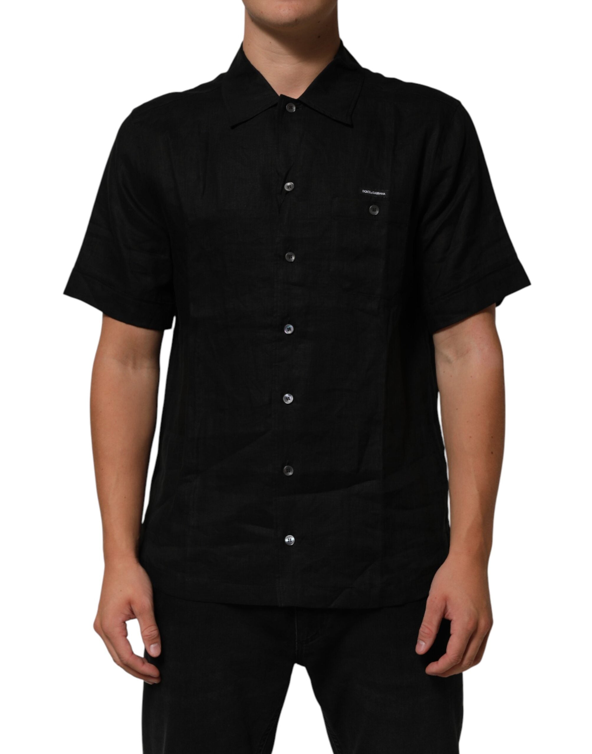 Elevate your wardrobe with the Carhartt Wip Black Linen Collared Short Sleeve Polo Shirt, a luxurious blend of comfort and sophistication crafted from 100% linen, perfect for any occasion.