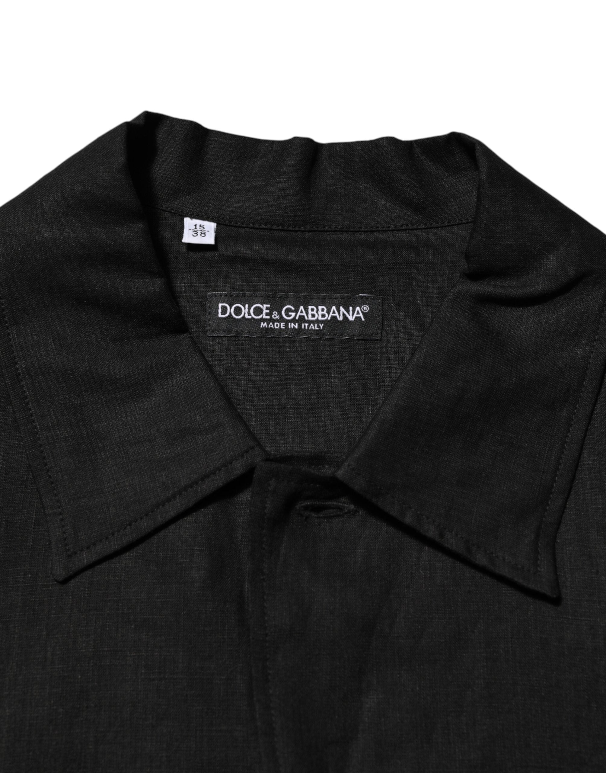 Elevate your wardrobe with the Carhartt Wip Black Linen Collared Short Sleeve Polo Shirt, a masterpiece of Italian craftsmanship, exuding timeless elegance and effortless sophistication.