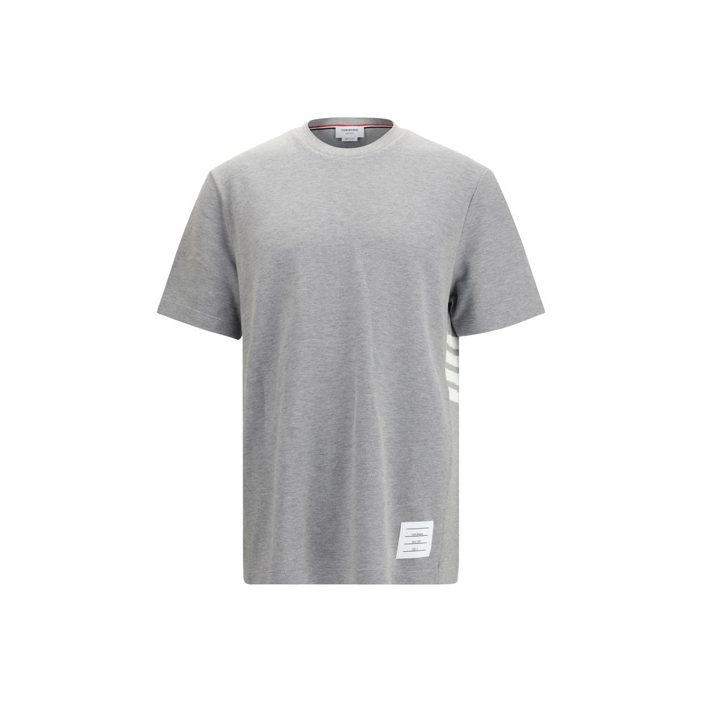 Thom Browne Gray Cotton T-Shirt - Timeless Luxury Essential