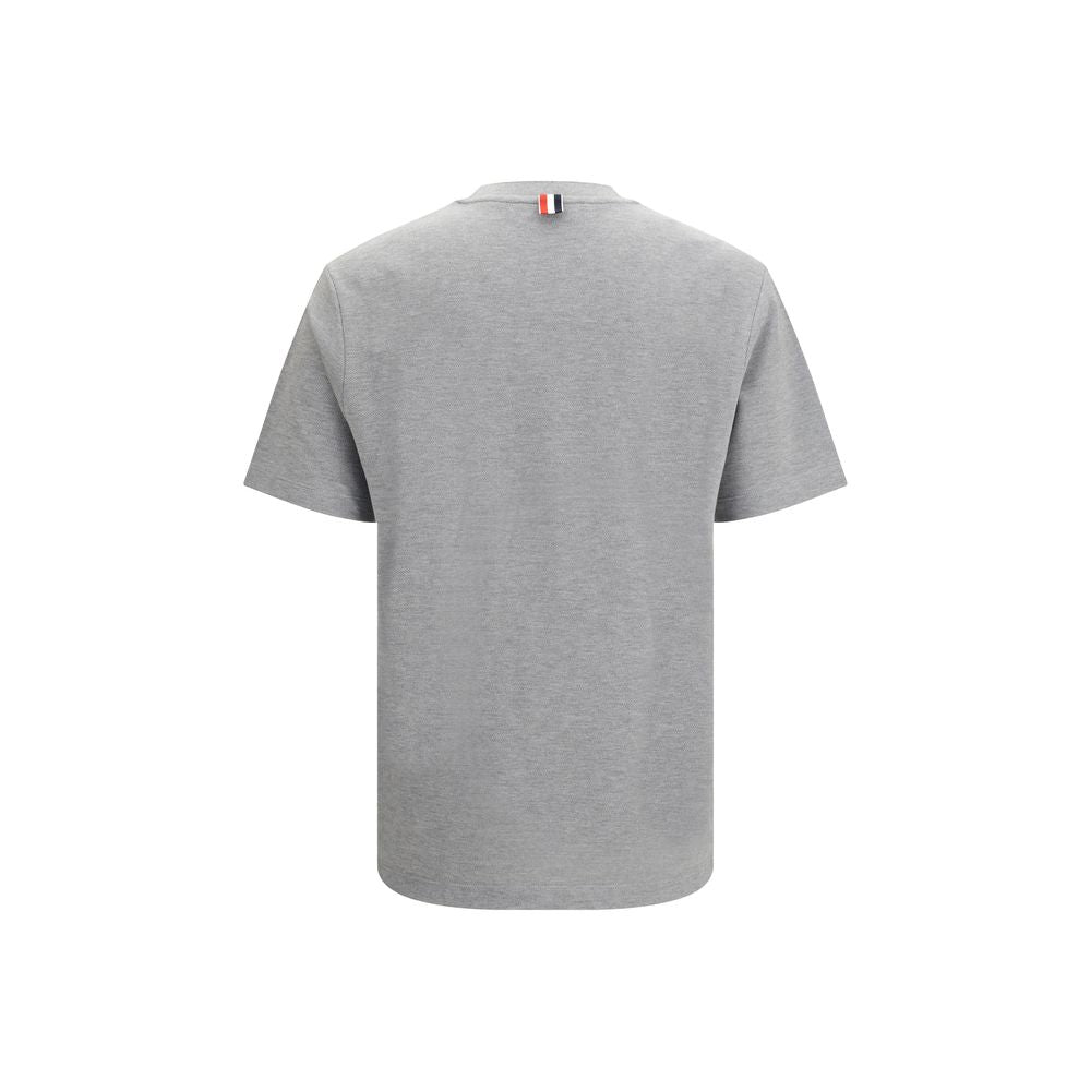 Thom Browne Gray Cotton T-Shirt - Timeless Luxury Essential