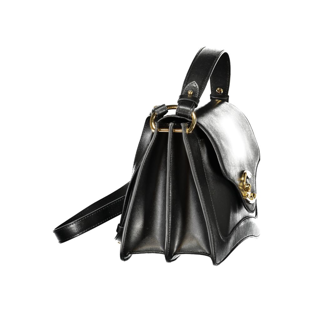 Coccinelle Black Leather Handbag - Artisanal Luxury Elegance