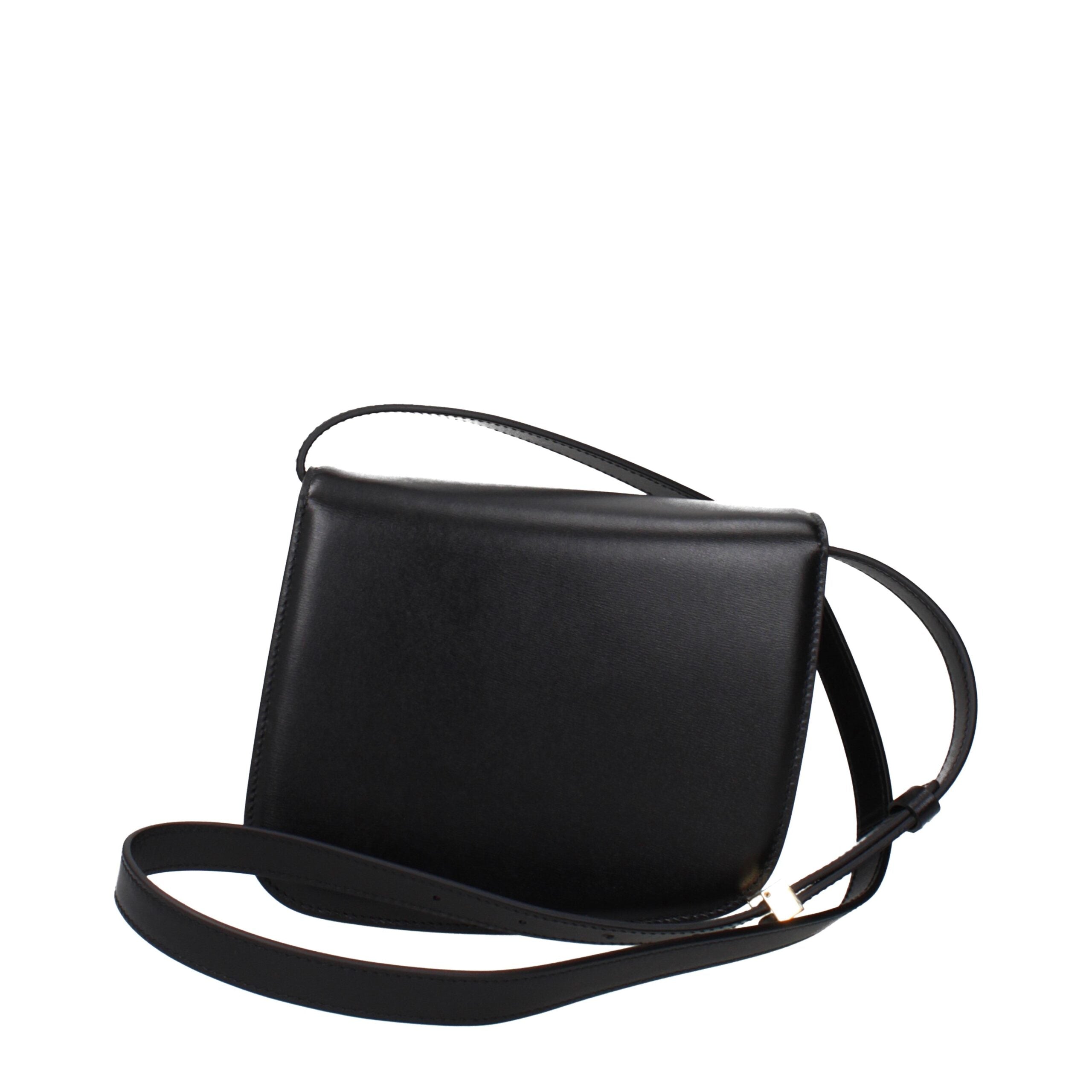 Indulge in the timeless elegance of the Salvatore Ferragamo Black Leather Crossbody Bag, where exquisite craftsmanship meets luxurious sophistication for the discerning individual.