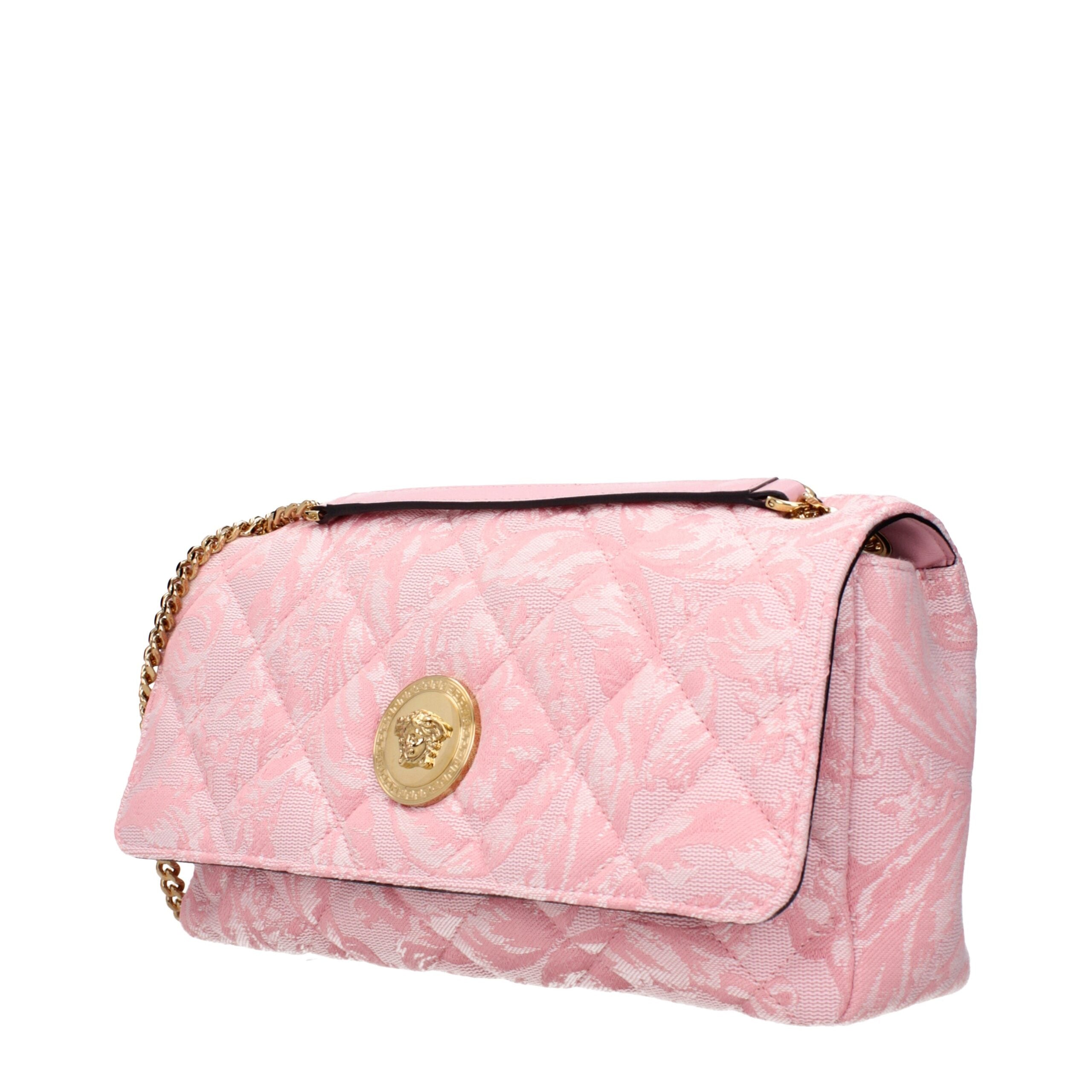 Versace Pink Fabric Shoulder Bag – Exquisite Haute Couture Luxury