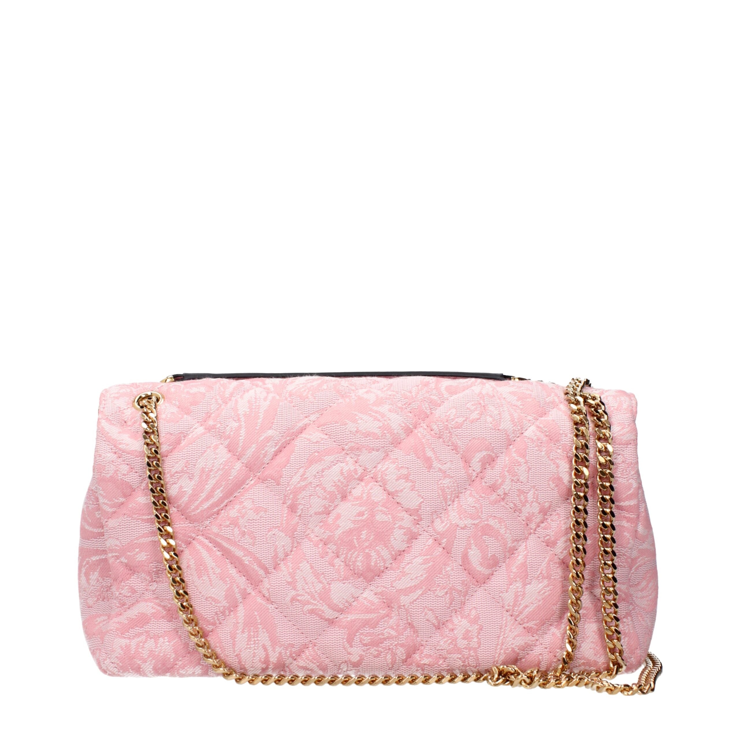 Versace Pink Fabric Shoulder Bag – Haute Couture Luxury