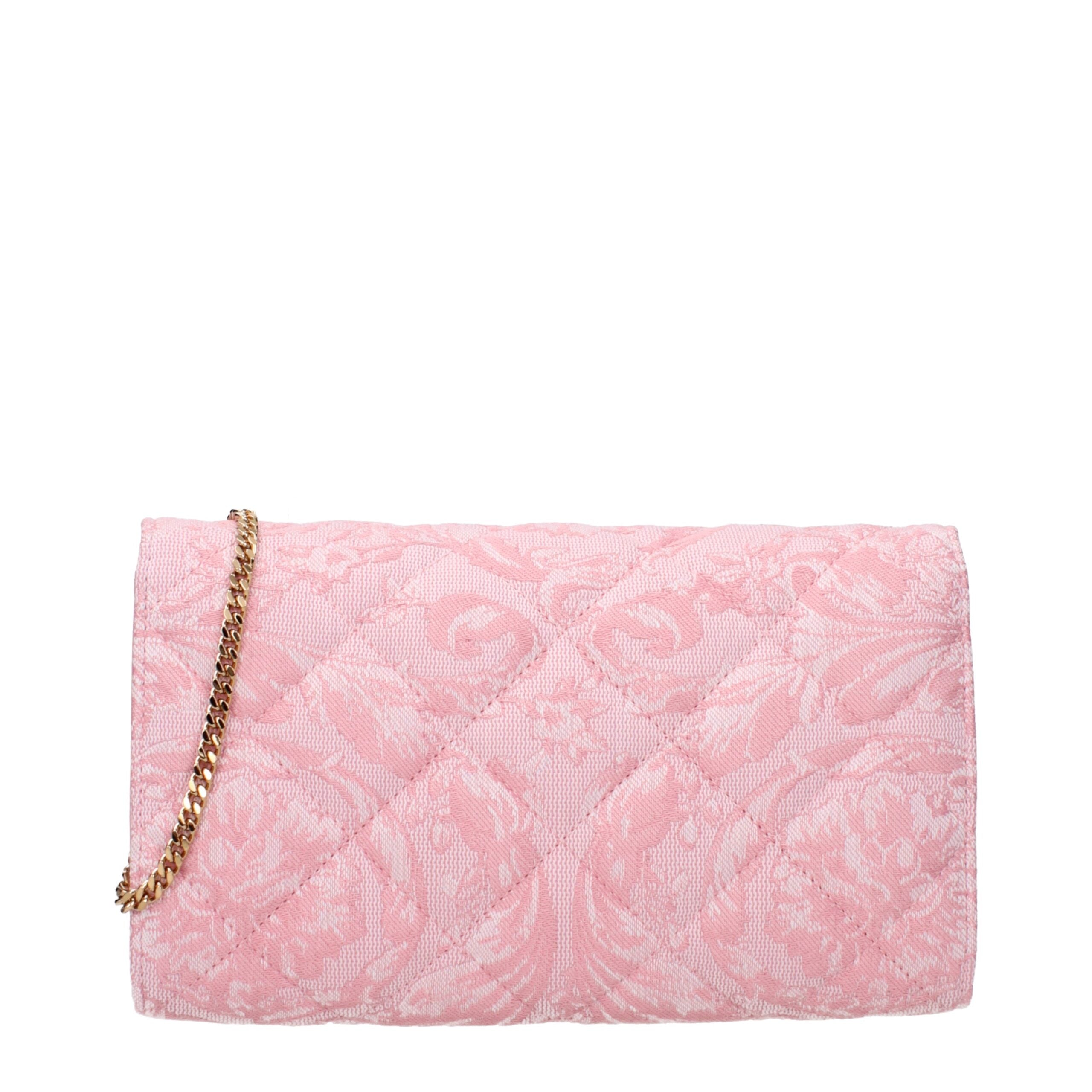 Versace Pink Fabric Clutch Bag - Exquisite Luxury Redefined