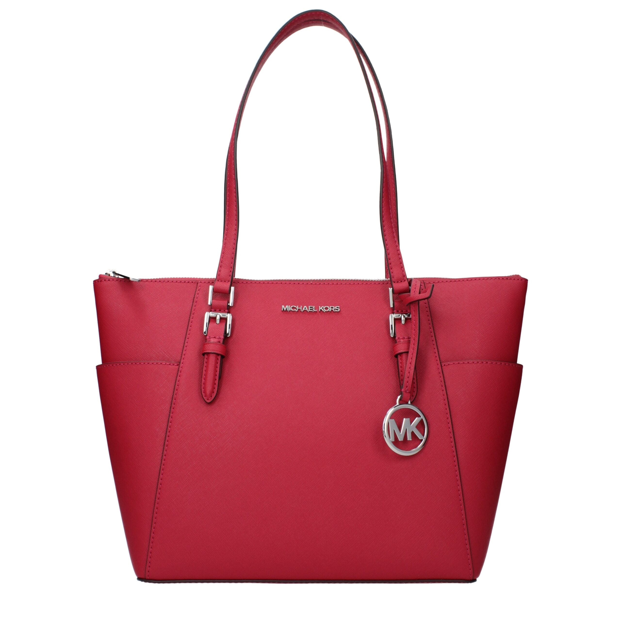 Elevate your style with the Michael Kors Red Leather Shoulder Bag, a masterpiece of exquisite craftsmanship and timeless elegance, perfect for any sophisticated occasion.