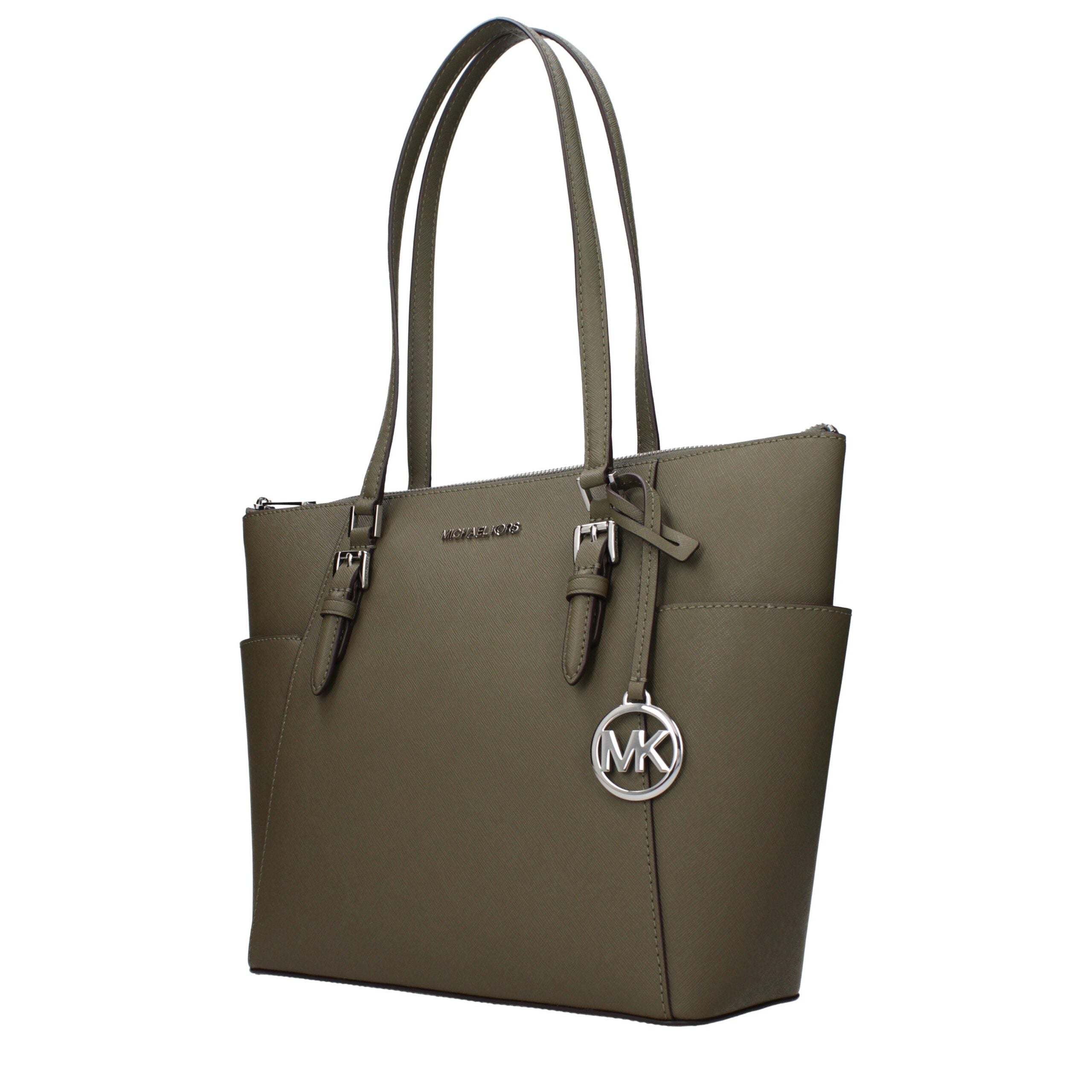 Elevate your elegance with the Michael Kors Green Leather Shoulder Bag, a luxurious statement of artisanal craftsmanship and timeless allure, perfect for the discerning individual.