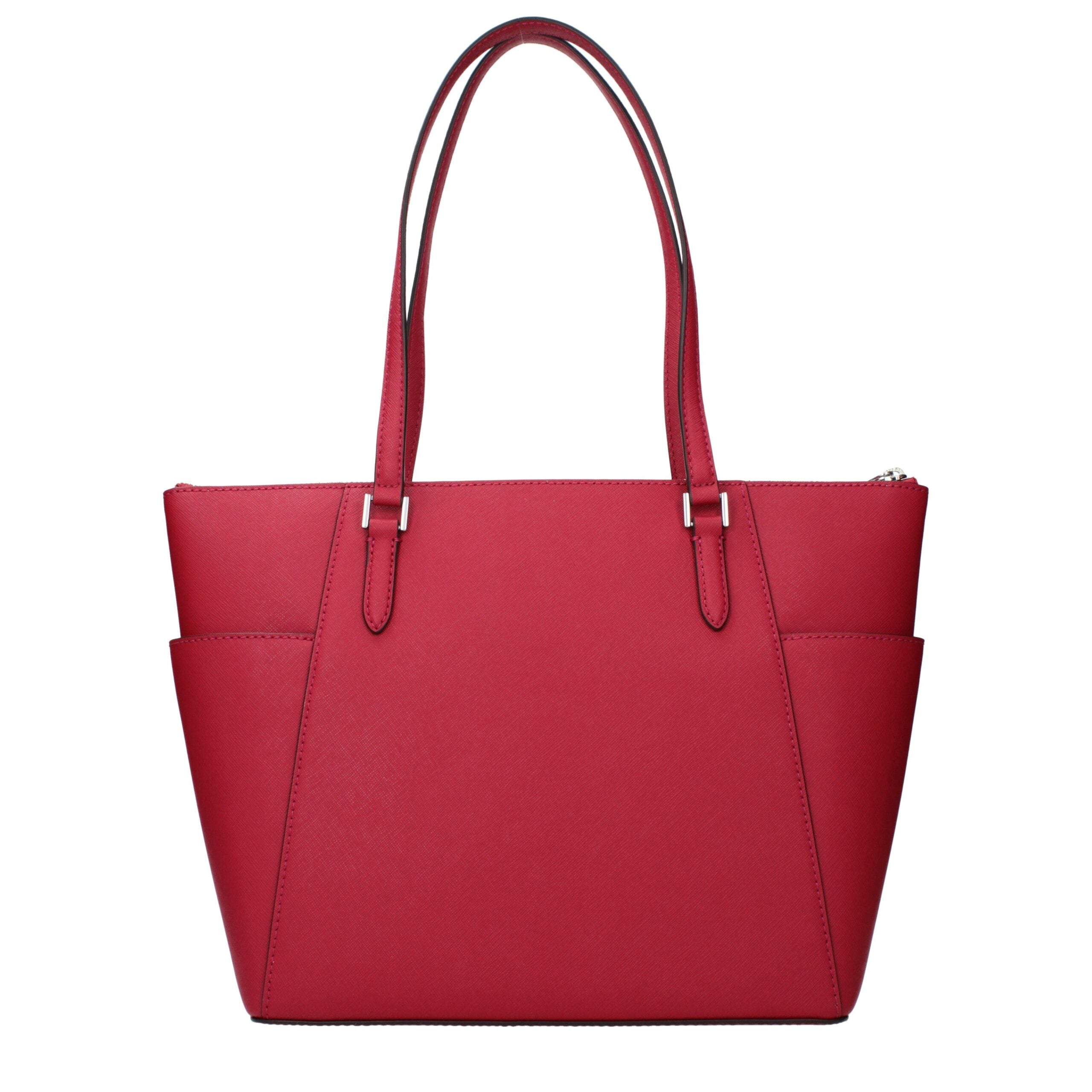 Elevate your style with the Michael Kors Red Leather Shoulder Bag, a masterpiece of exquisite craftsmanship and timeless elegance, perfect for any sophisticated occasion.