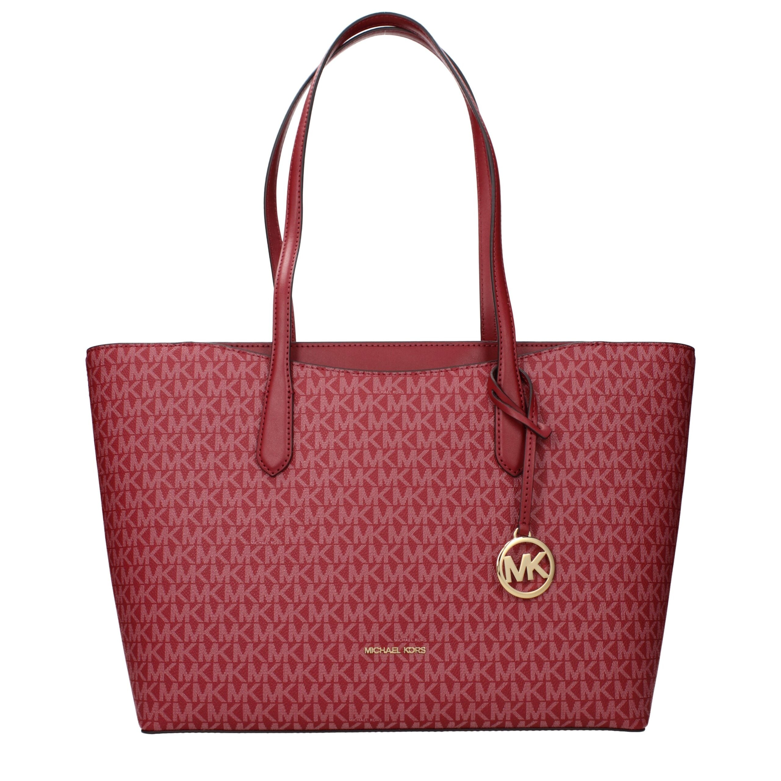 Elevate your style with the Michael Kors Red Fabric Shoulder Bag, a masterpiece of exquisite craftsmanship and timeless elegance, perfect for any sophisticated occasion.