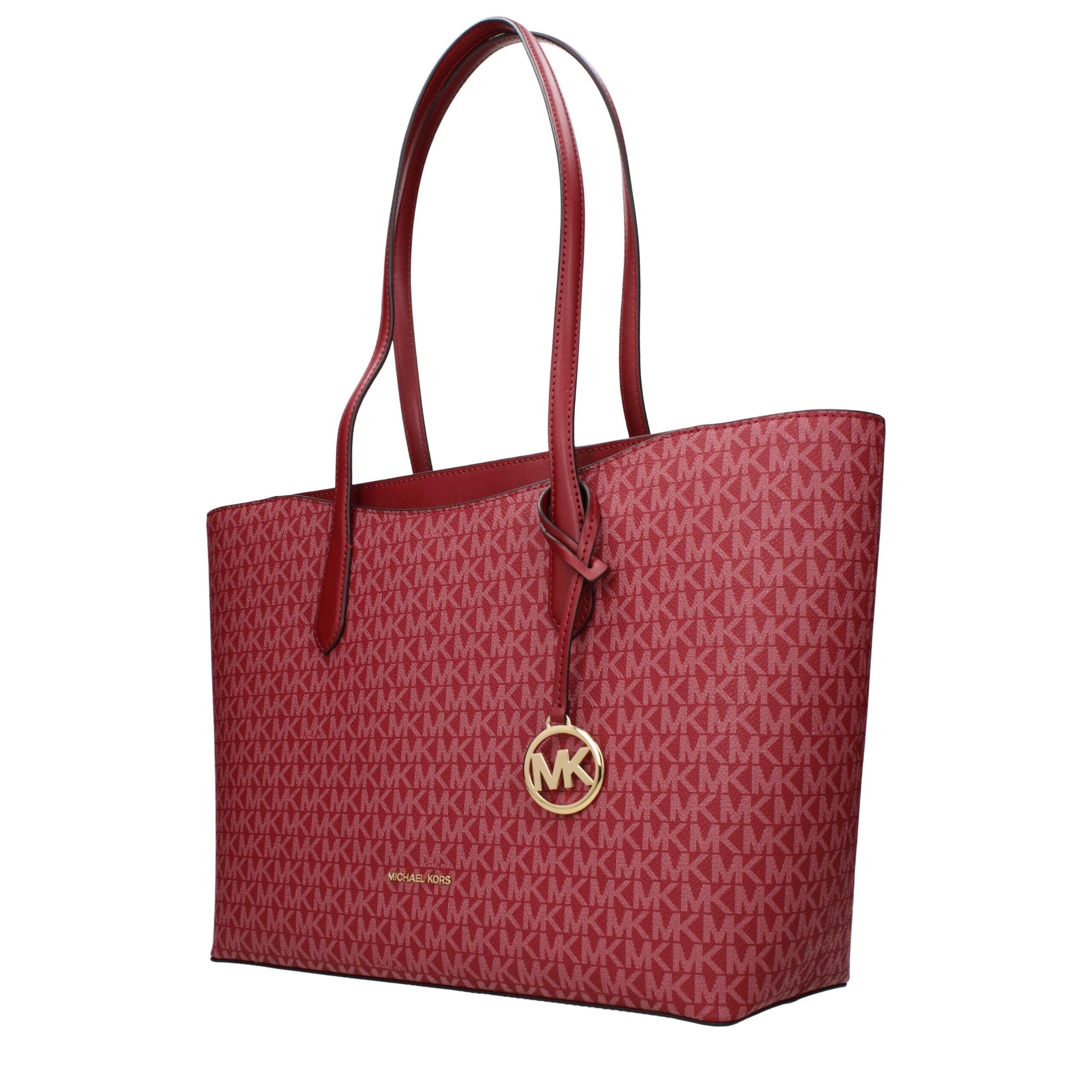 Elevate your style with the Michael Kors Red Fabric Shoulder Bag, a masterpiece of exquisite craftsmanship and timeless elegance, perfect for any sophisticated occasion.