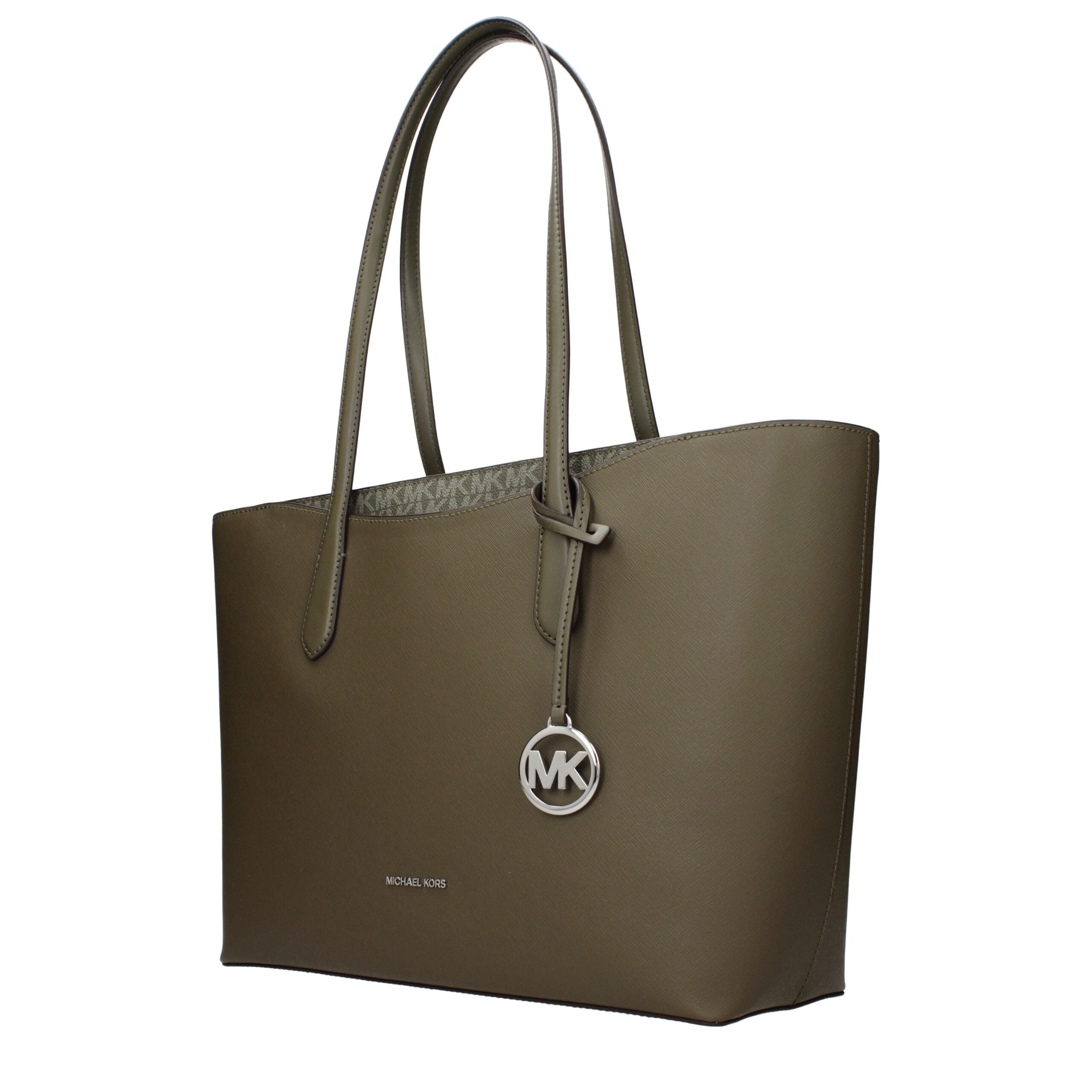 Elevate your style with the Michael Kors Green Fabric Shoulder Bag, a luxurious blend of sophistication and versatility, perfect for any occasion.
