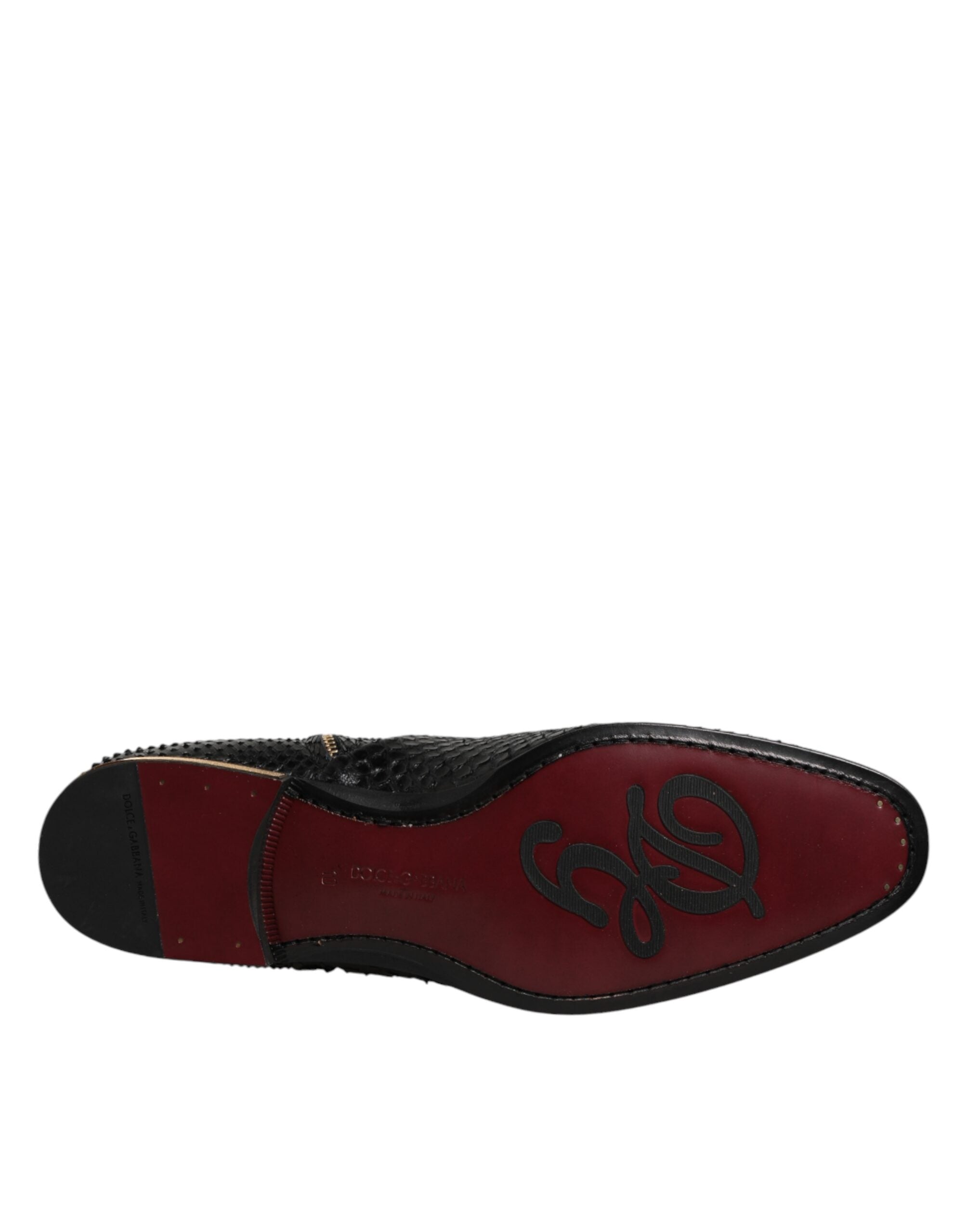 Dolce & Gabbana Black Leather Chelsea Short Ankle Boots Shoes