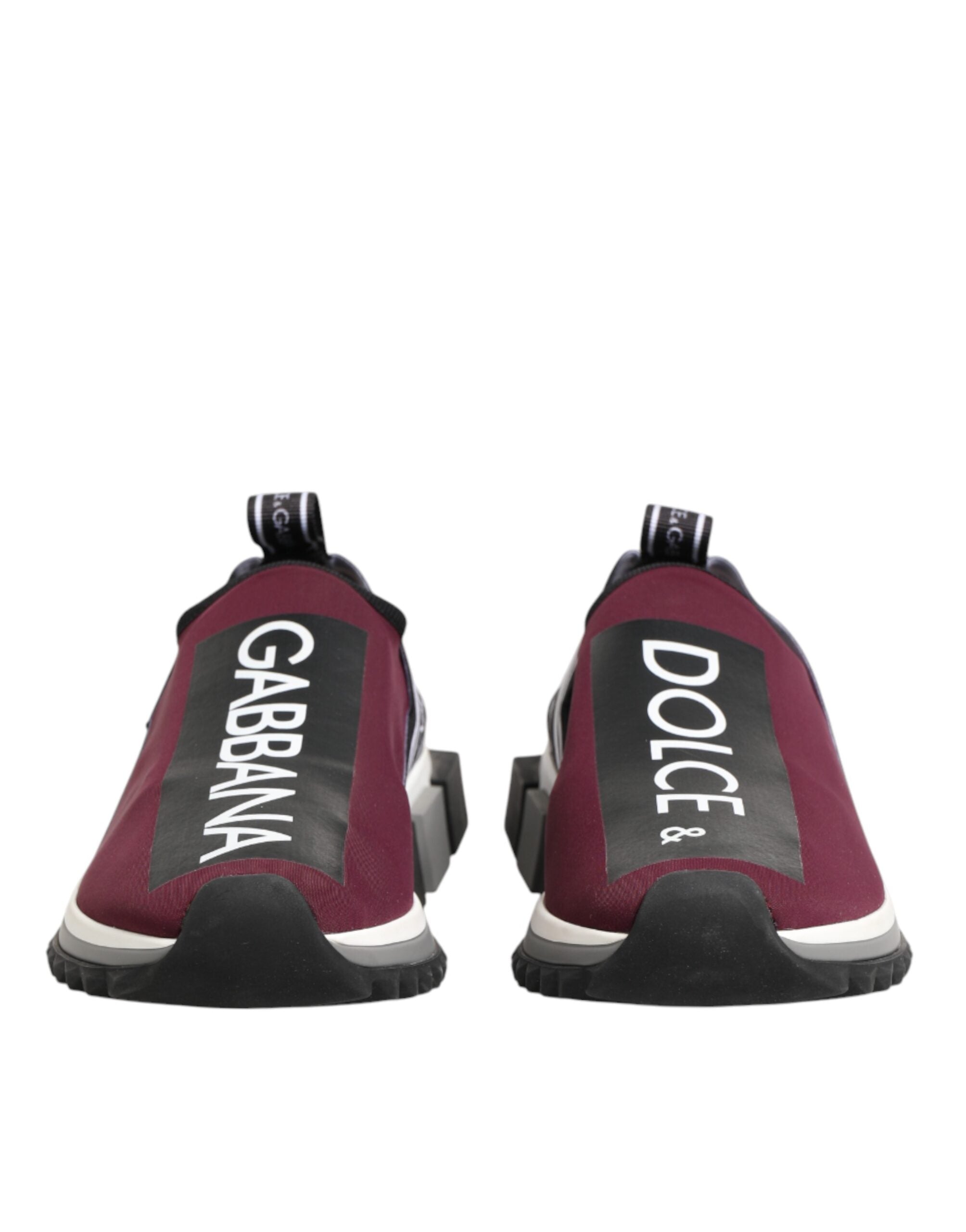 Dolce & Gabbana Maroon Slip On Sorrento Men Sneakers Shoes