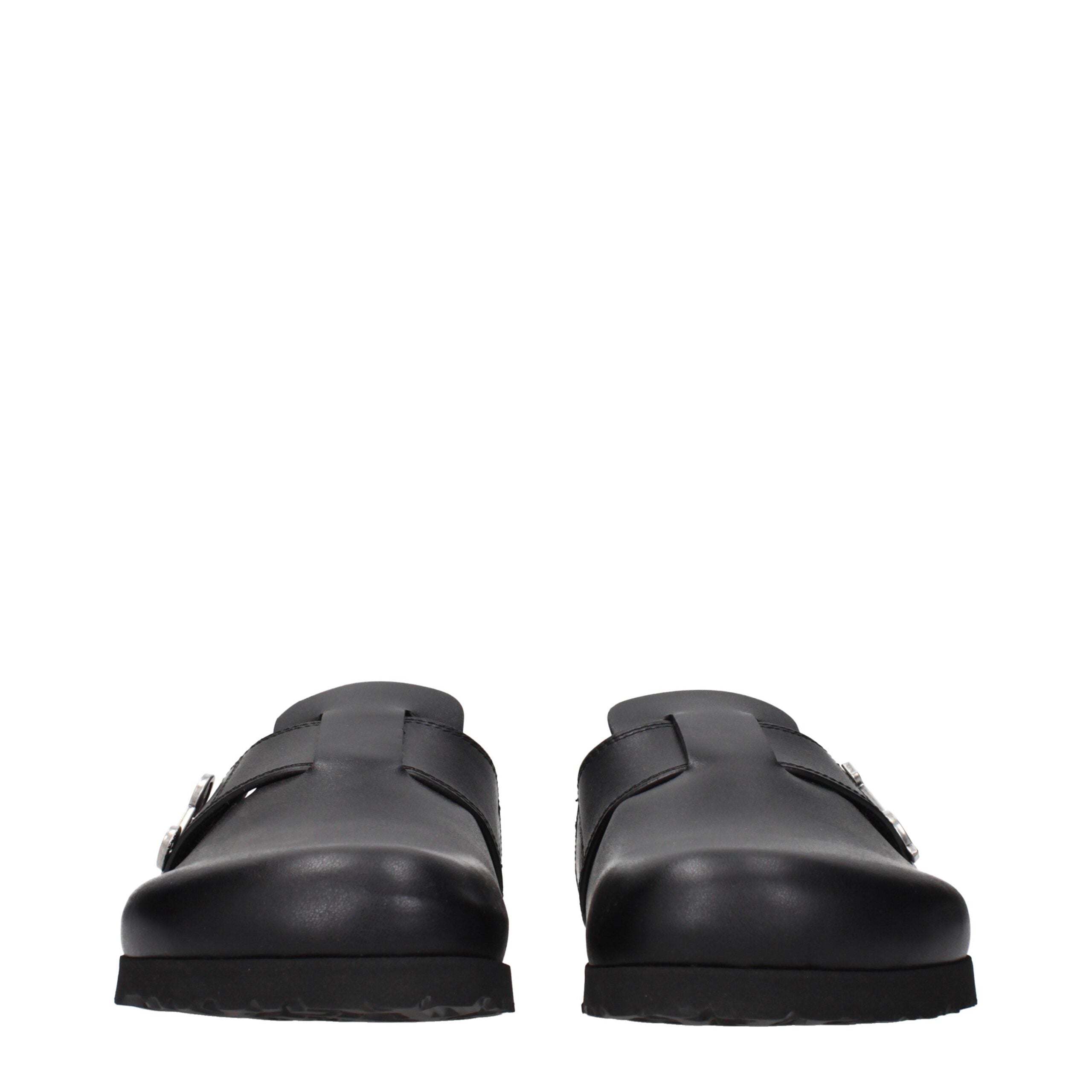 Experience the exquisite Palm Angels Black Leather Slippers, where artisanal craftsmanship meets luxurious comfort, elevating your every moment with refined elegance.