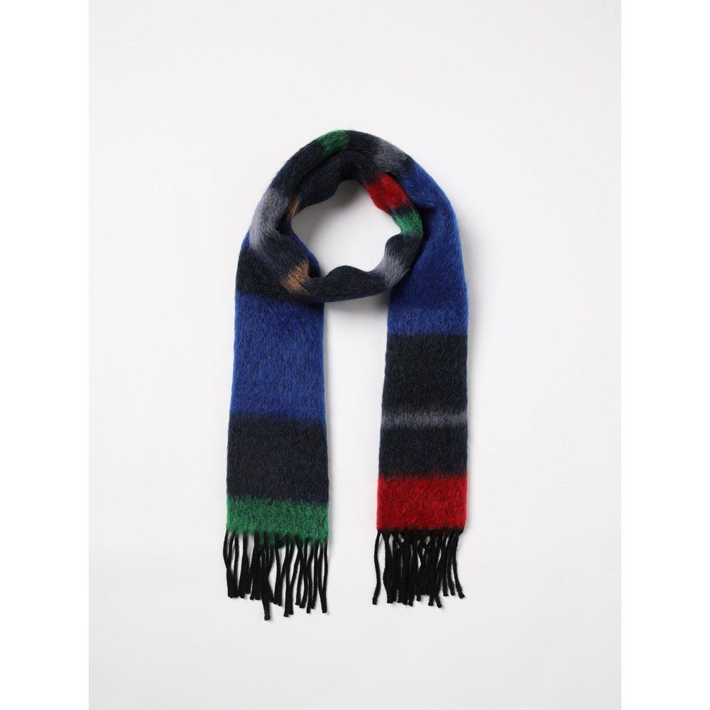 Paul Smith Gray Wool Scarf – Artisanal Luxury Accessory