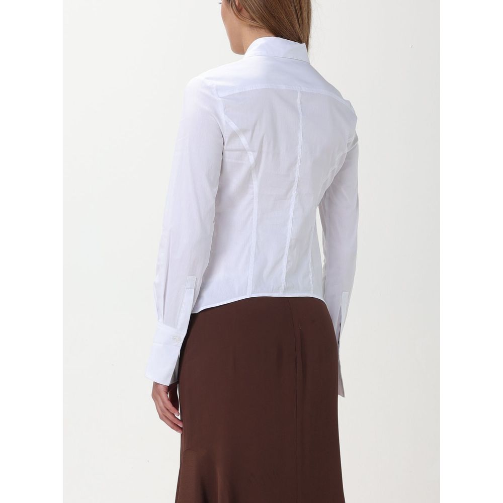 PINKO White Cotton Dress Shirt – Timeless Luxury for All