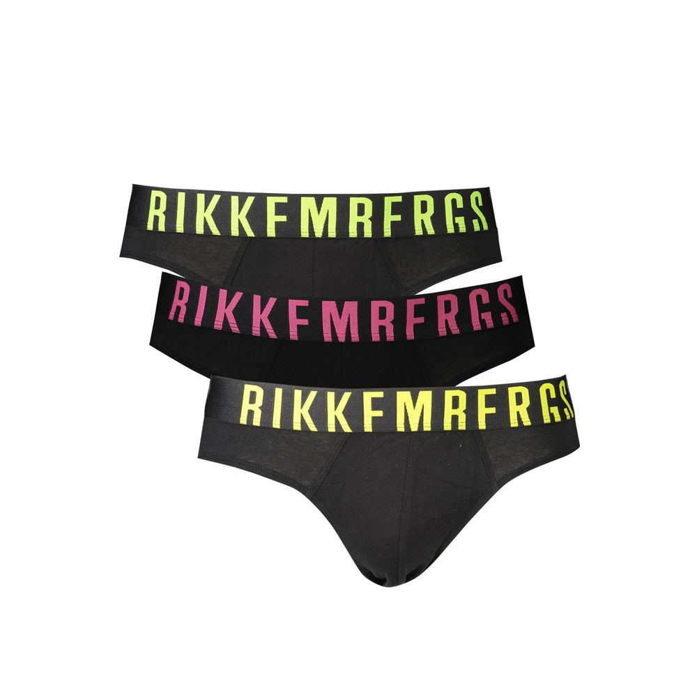 Bikkembergs Black Polyester Men's Underwear | Luxurious Couture