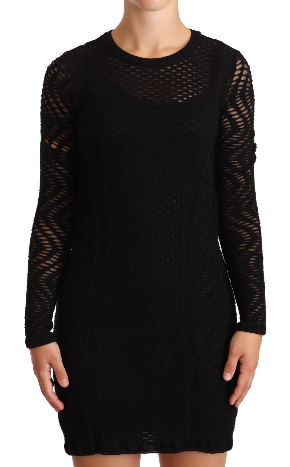 Indulge in the exquisite Missoni Bodycon Sheath Mini Dress, crafted from luxurious viscose, embodying sophistication and timeless elegance for every occasion.