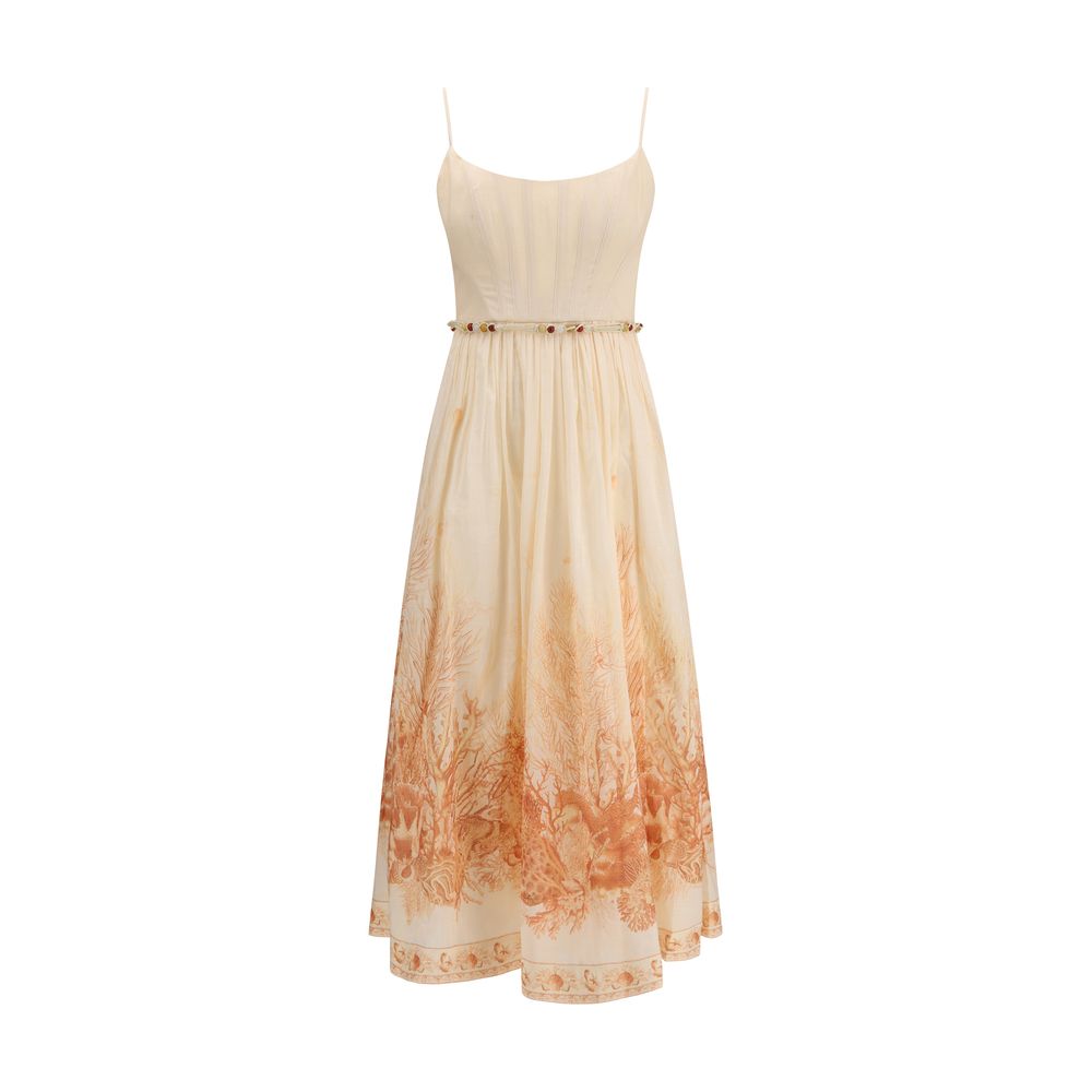 Zimmermann Multicolor Cotton Long Dress - Resort 2026 Collection