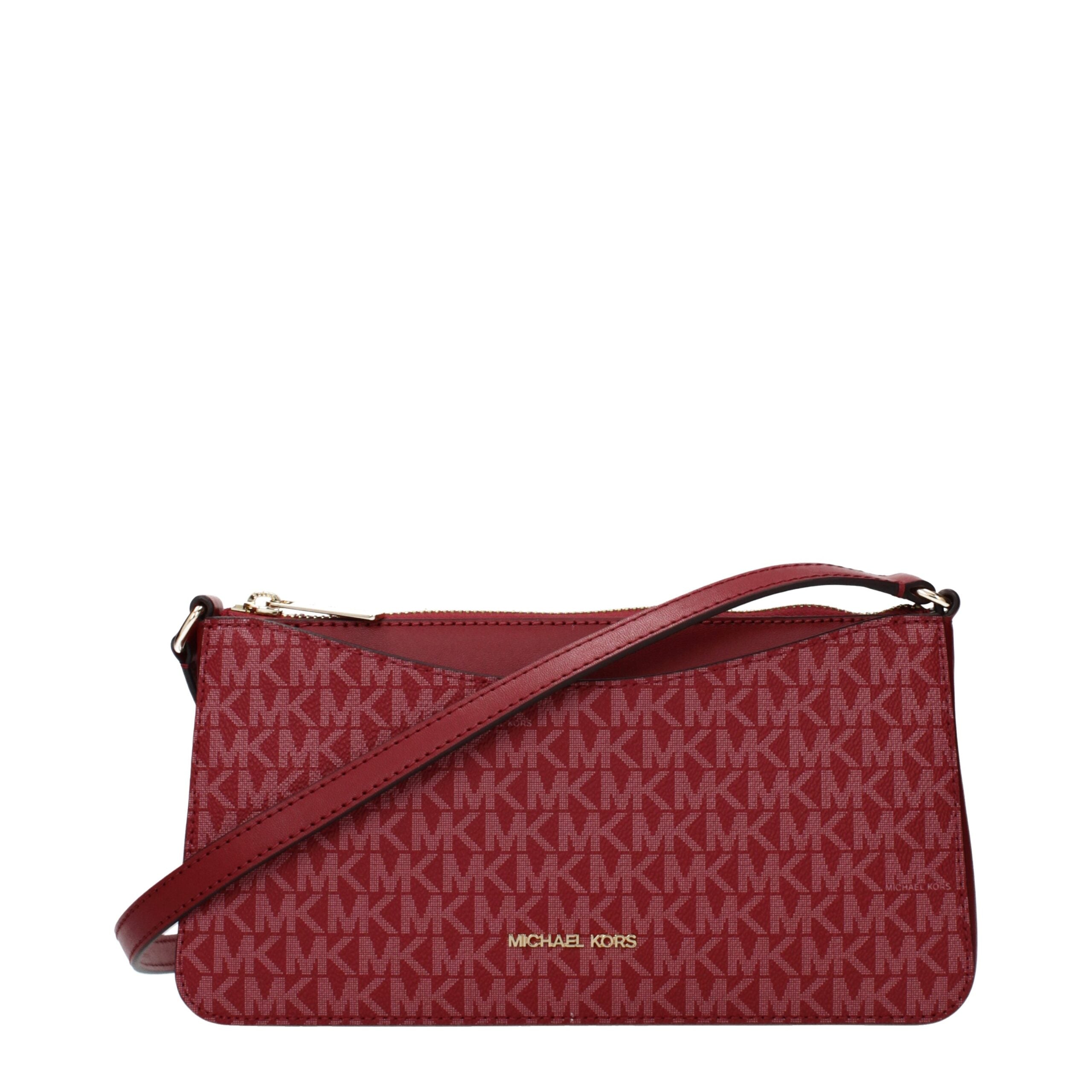 Discover the Michael Kors Red Fabric Crossbody Bag, a luxurious statement piece that embodies sophistication and timeless elegance for the discerning individual.