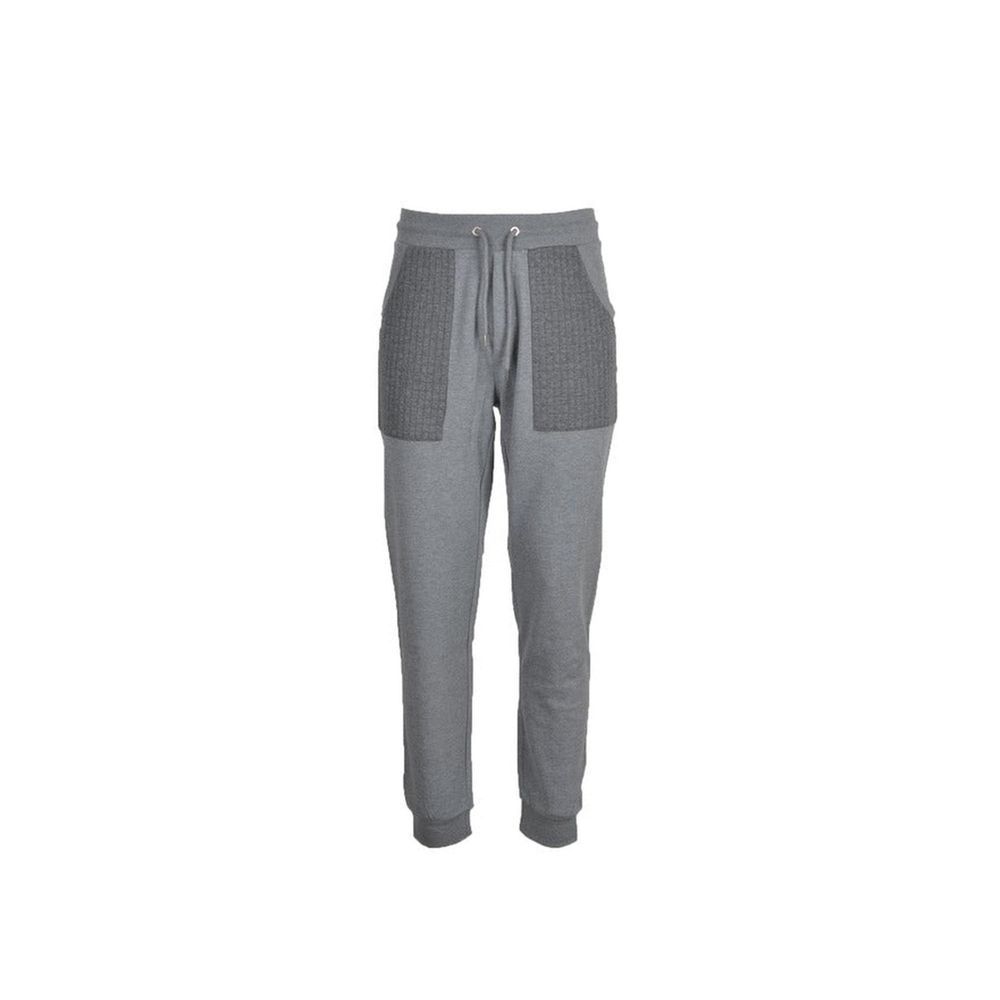 Bikkembergs Gray Cotton Joggers – Artisanal Luxury Athleisure