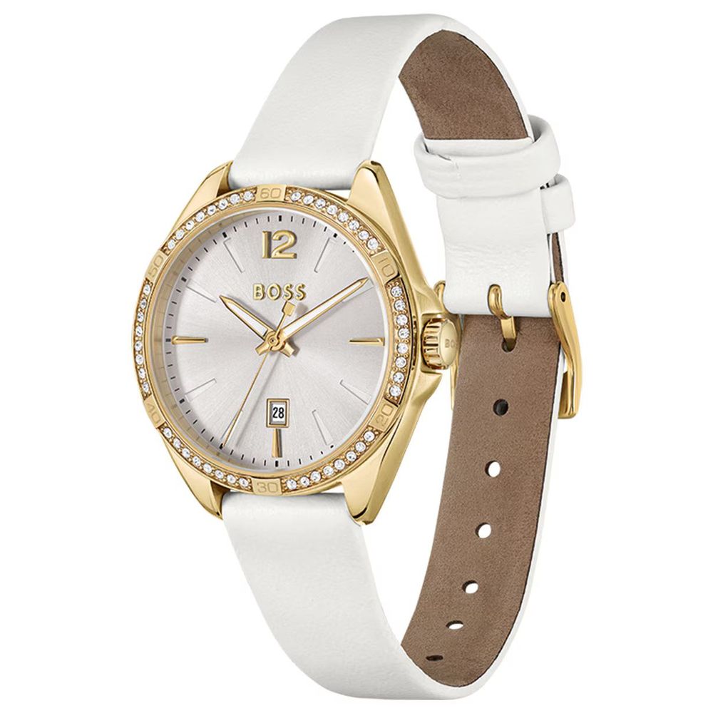 Hugo Boss White Stainless Steel Dress Watch - Timeless Couture