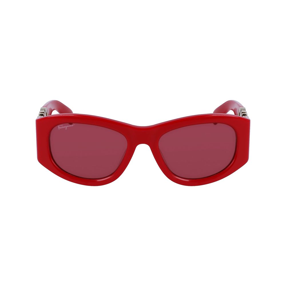 Experience the allure of Ferragamo Red Acetate Sunglasses, where exquisite craftsmanship meets timeless elegance, perfect for elevating any luxurious lifestyle.