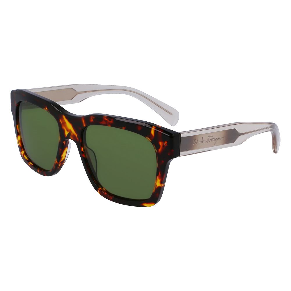 Ferragamo Brown Acetate Sunglasses